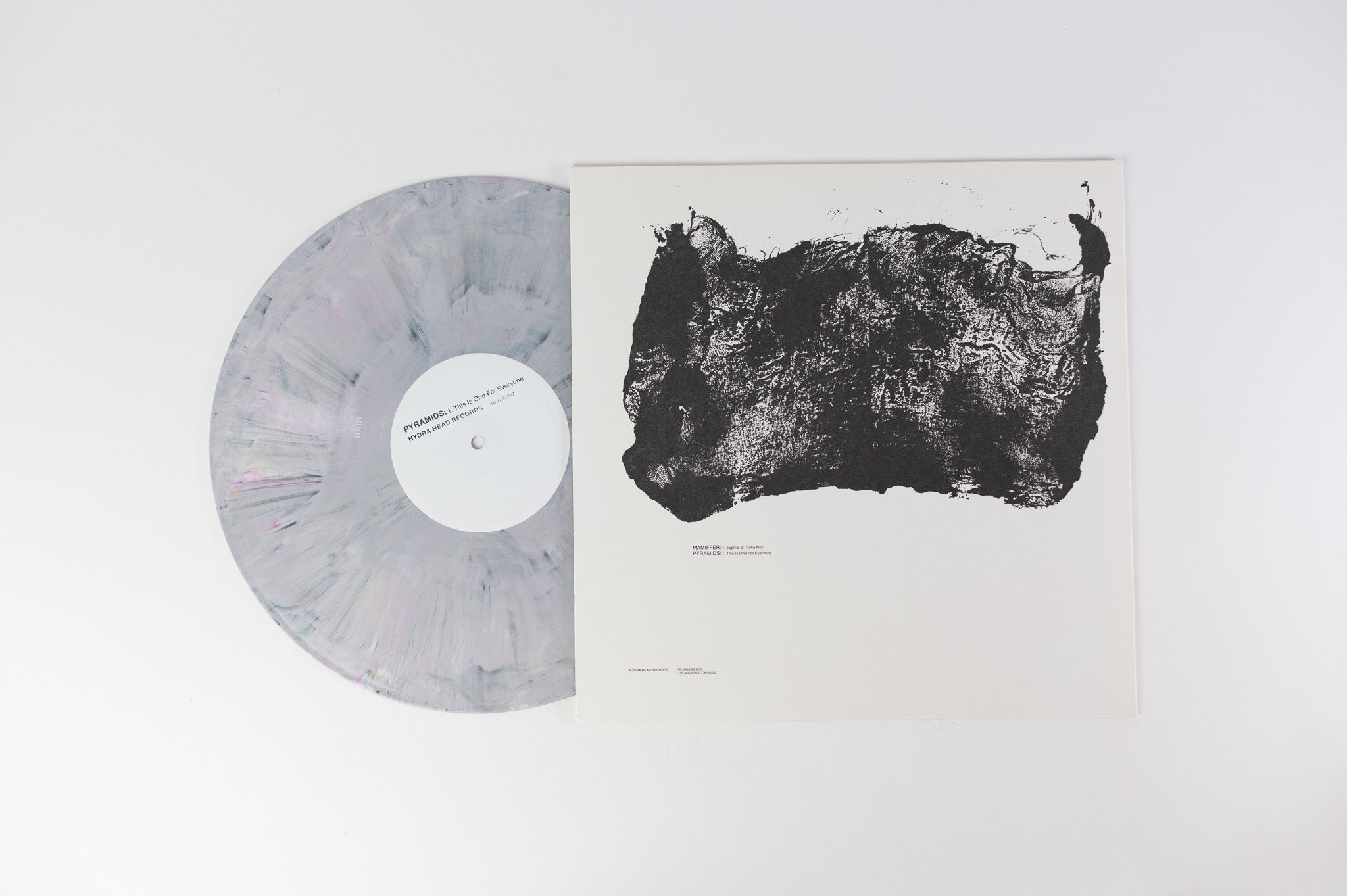 Mamiffer / Pyramids - Split LP on Hydra Head Records - White/Black Mixed Colored Vinyl