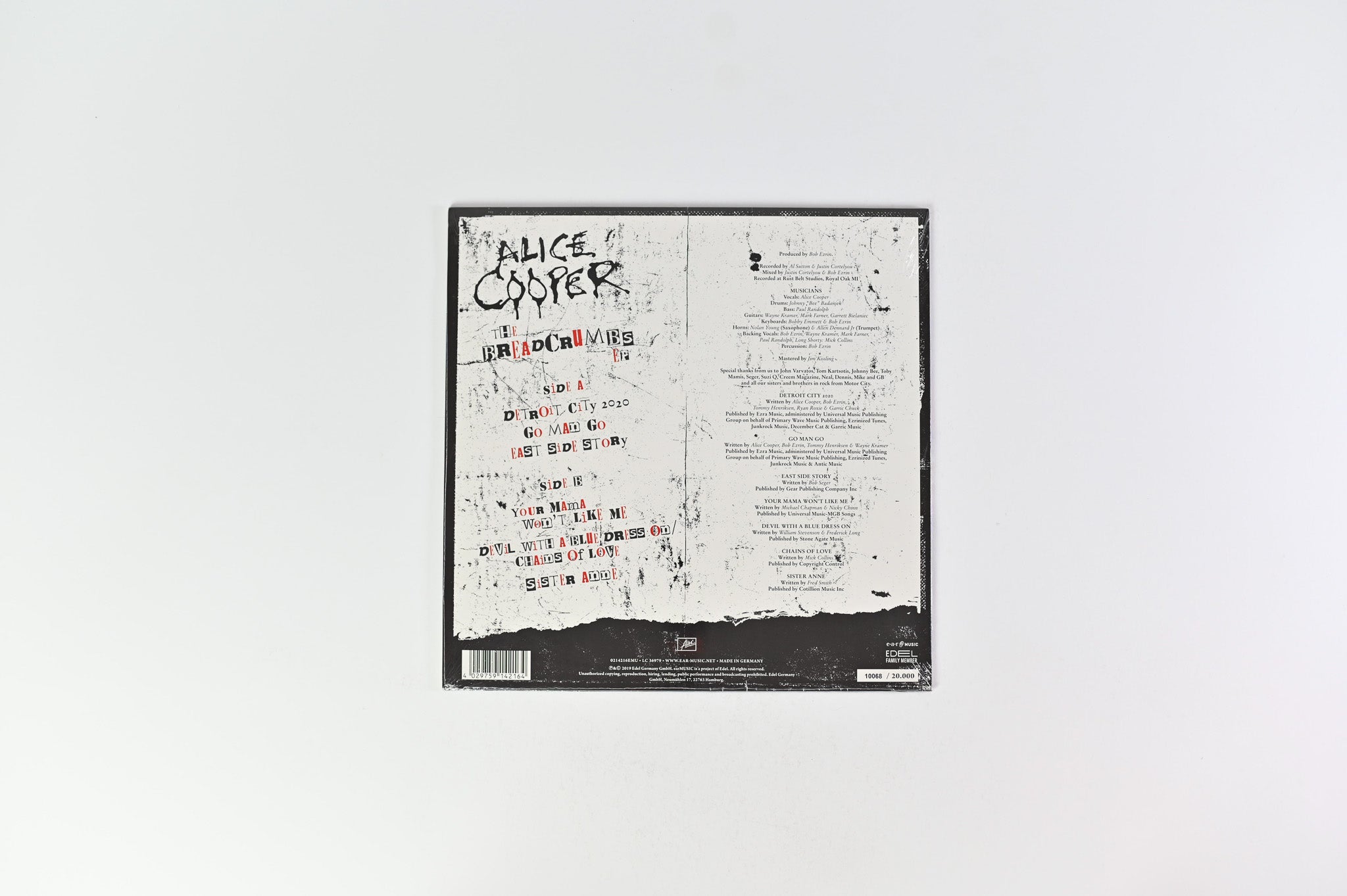 Alice Cooper - The Breadcrumbs EP on Ear Music - 10" Vinyl Sealed