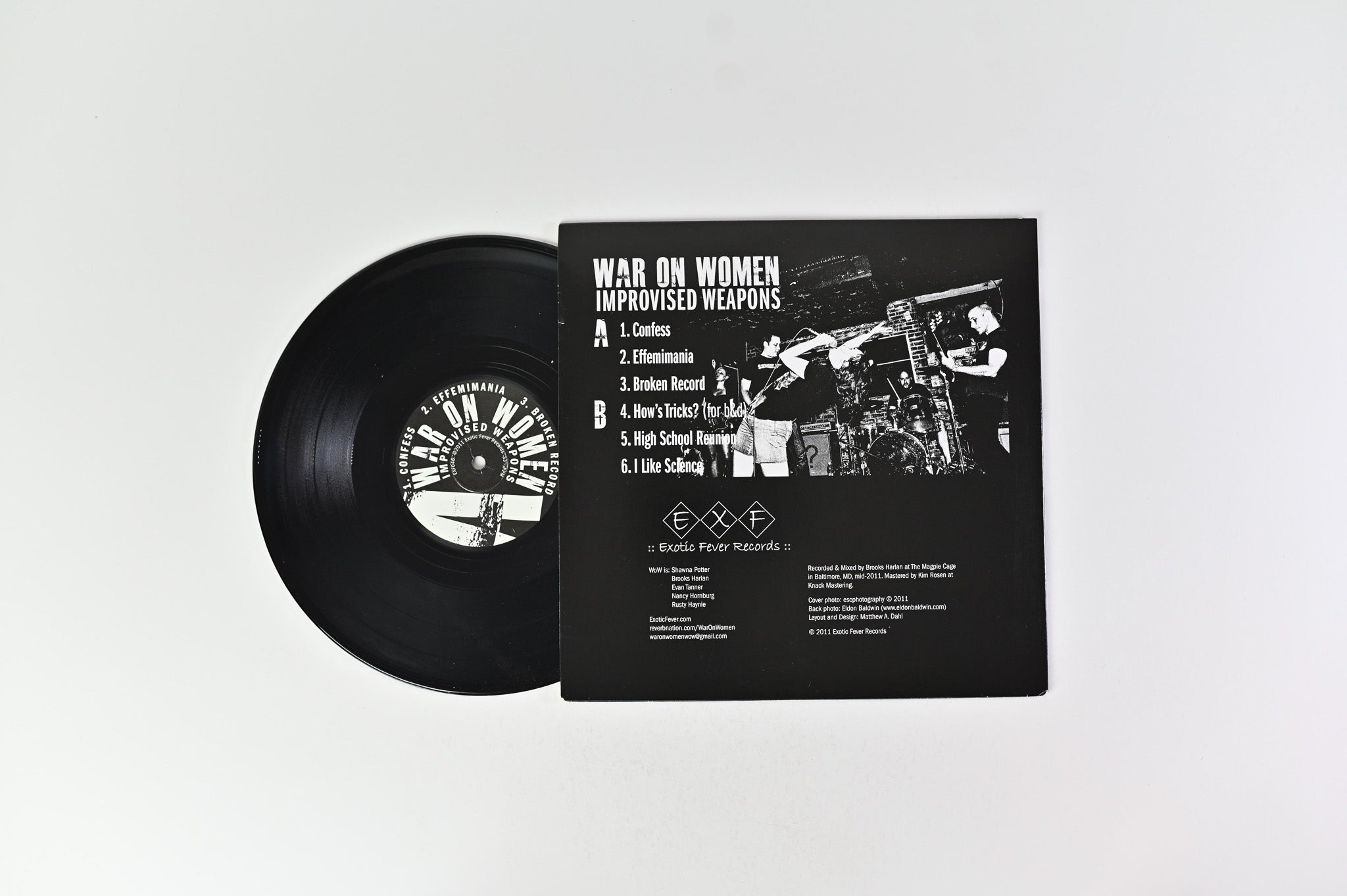 War On Women - Improvised Weapons on Exotic Fever Records - 10" Vinyl