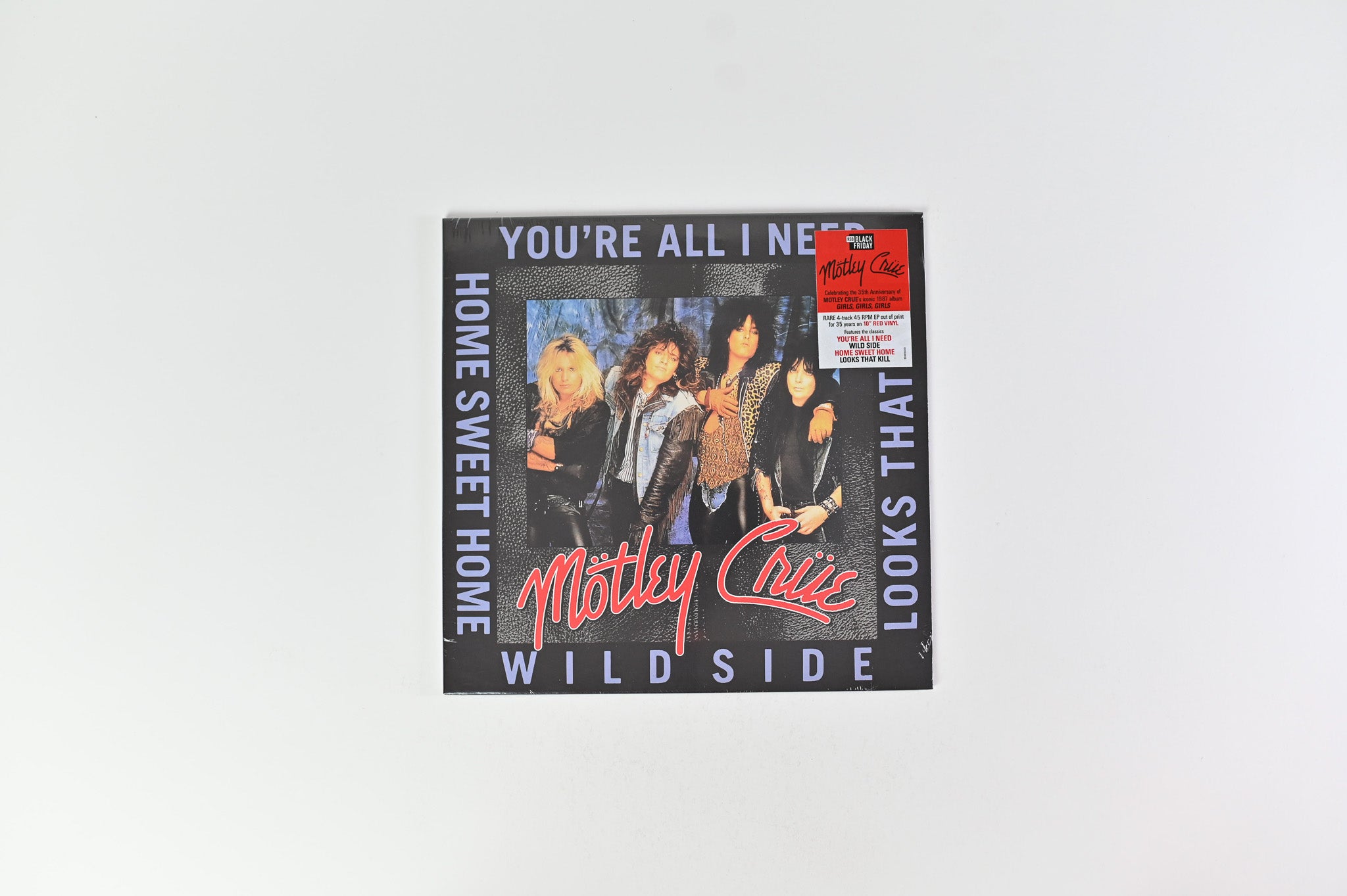 Mötley Crüe - You're All I Need on BMG - Sealed 10" Red Vinyl RSD 2022