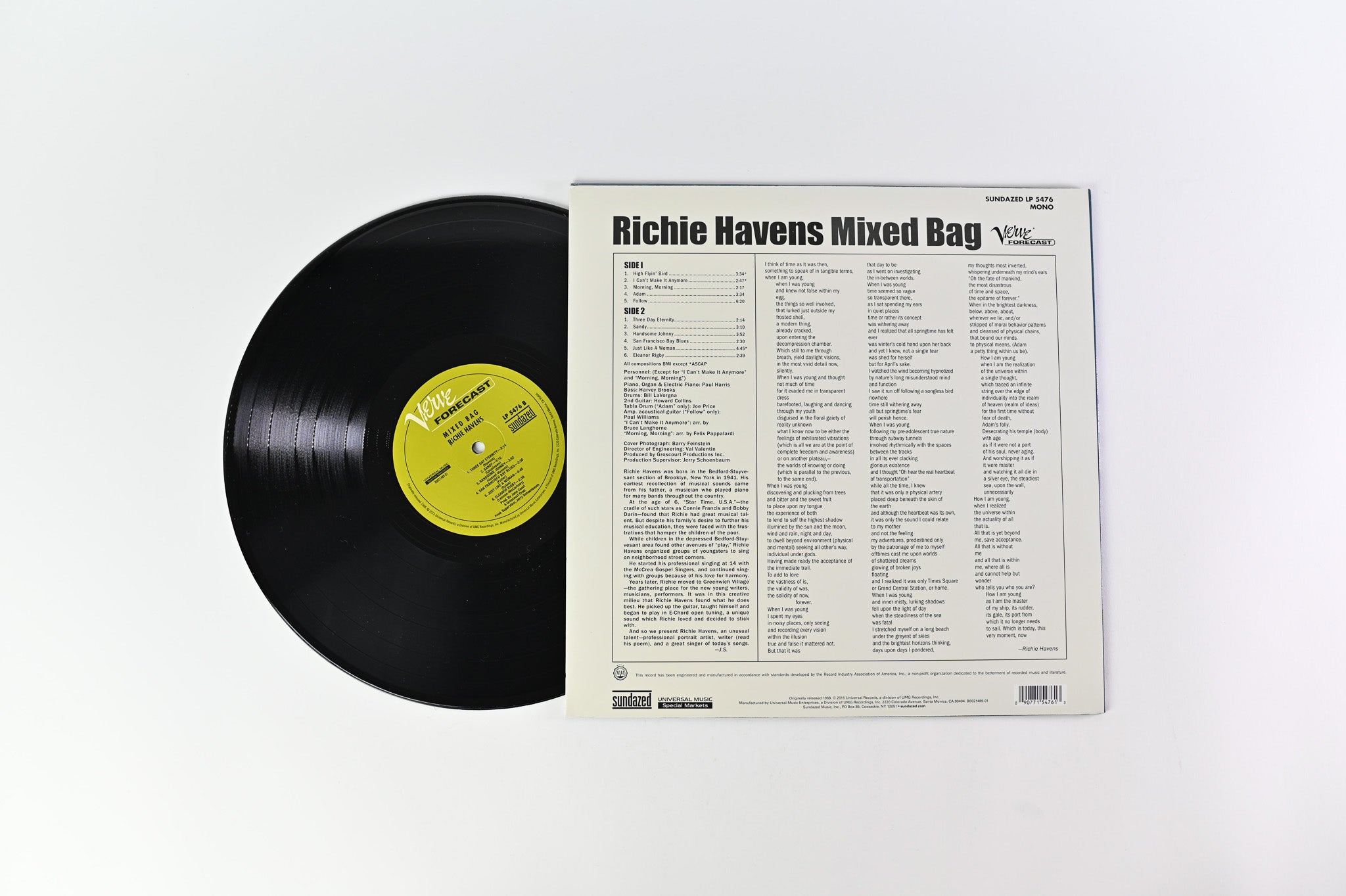 Richie Havens - Mixed Bag on Sundazed Music Reissue