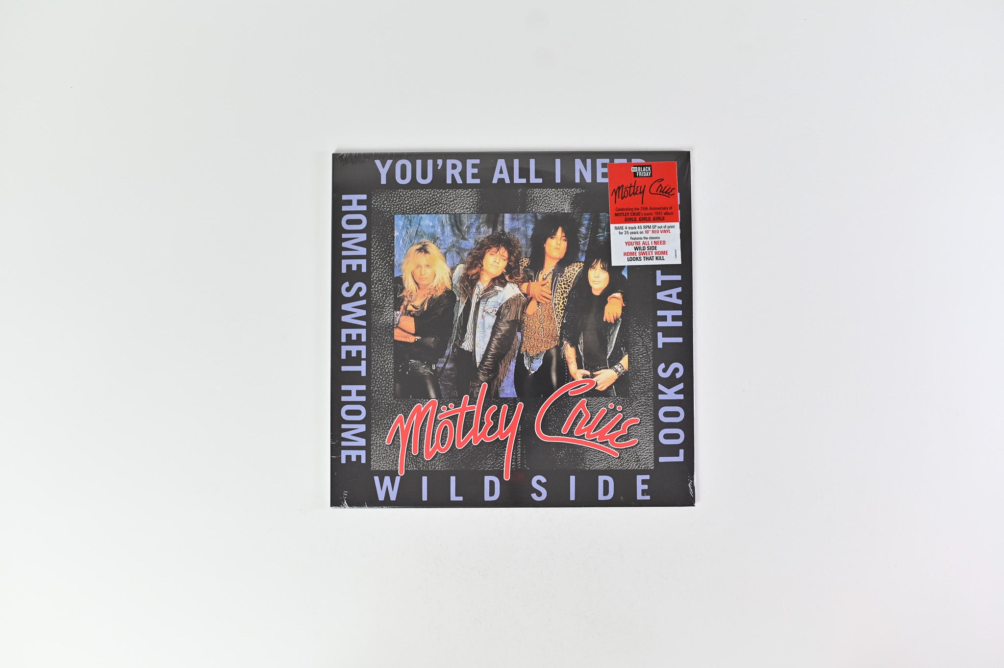 Mötley Crüe - You're All I Need on BMG - 10" Red Vinyl Sealed RSD