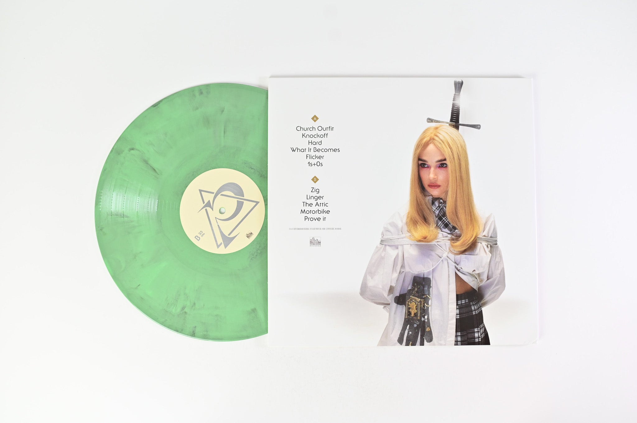 Poppy - Zig on Sumerian Records - Mint Green + Black & White Marble