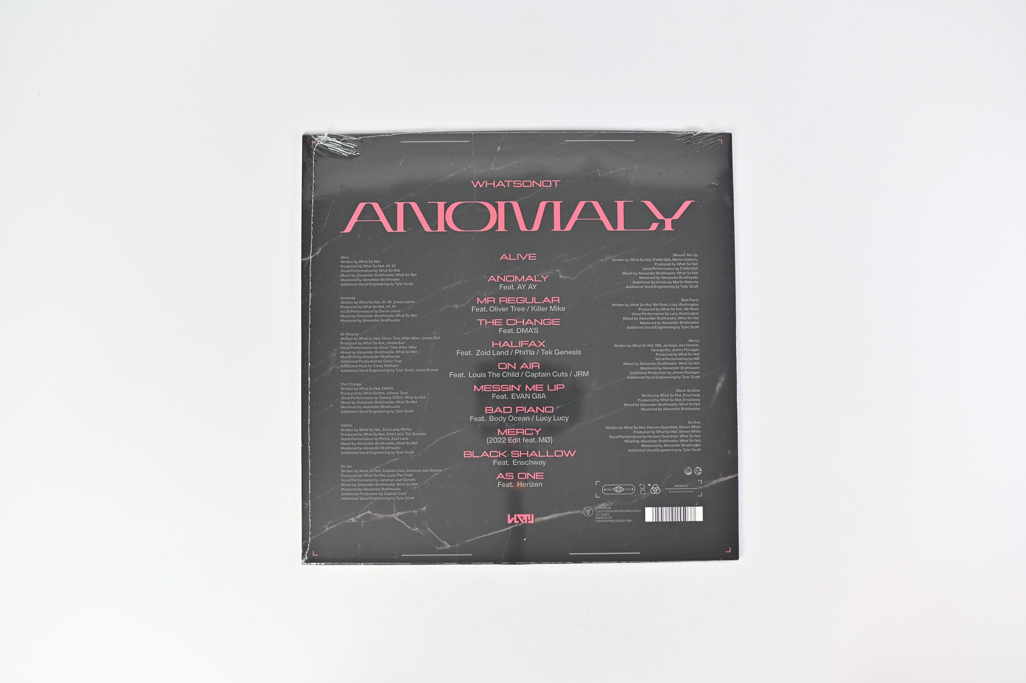 What So Not - Anomaly on Counter Records - Sealed Pink Vinyl