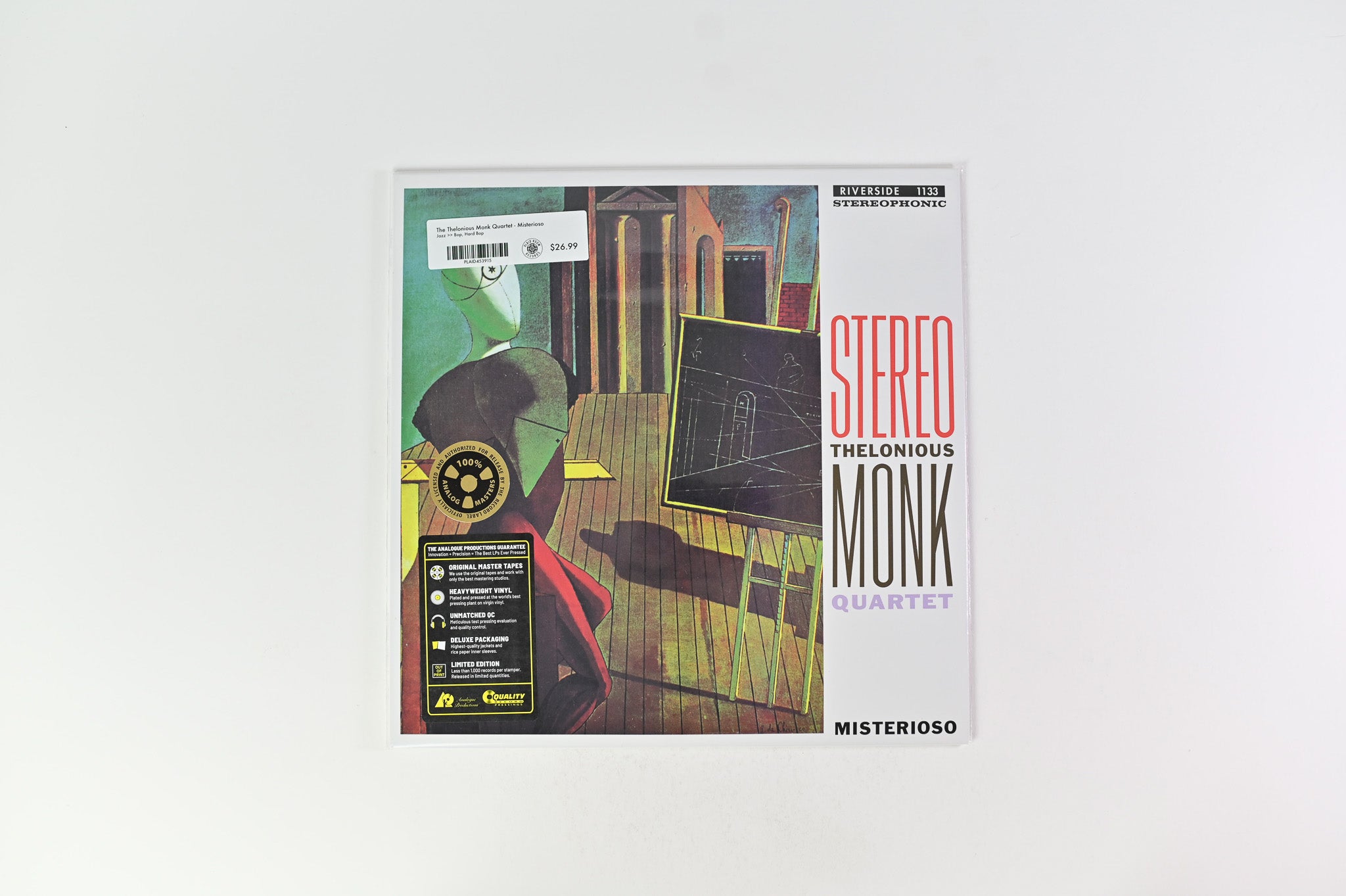 The Thelonious Monk Quartet - Misterioso on Analogue Productions