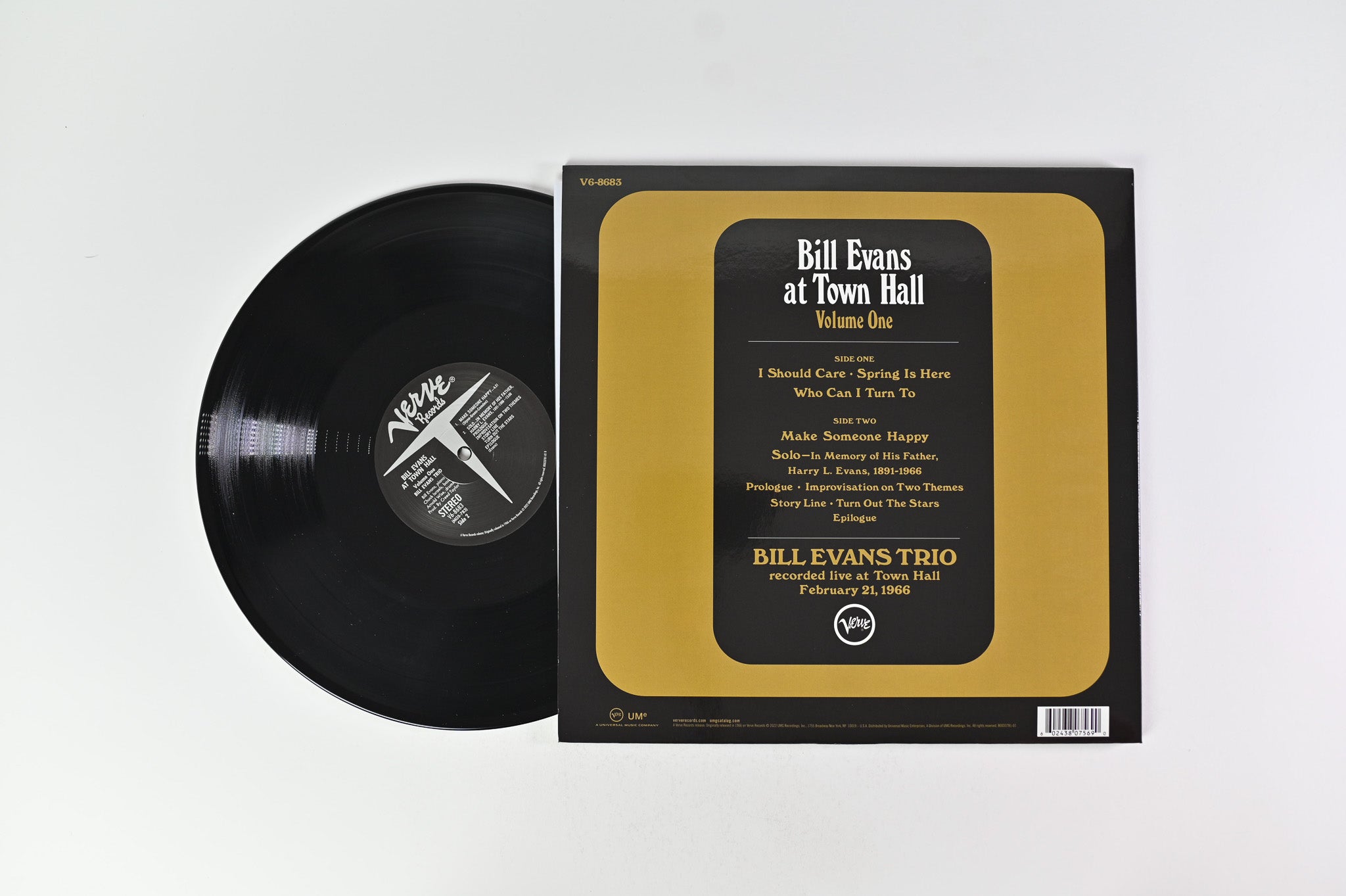 The Bill Evans Trio - Bill Evans At Town Hall (Volume One) on Verve Acoustic Sounds Series