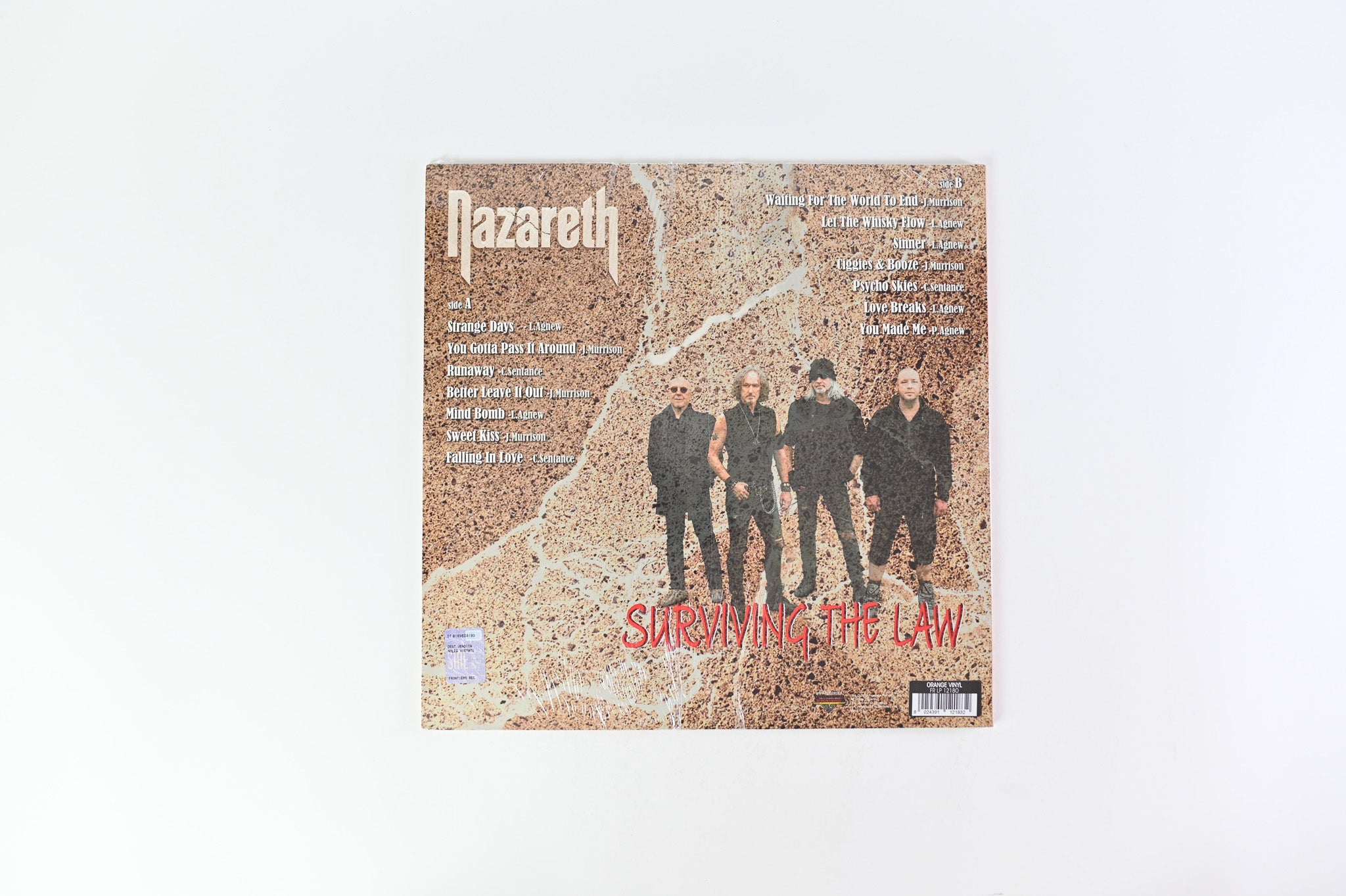 Nazareth - Surviving The Law SEALED on Orange Vinyl on Frontiers Music SRL