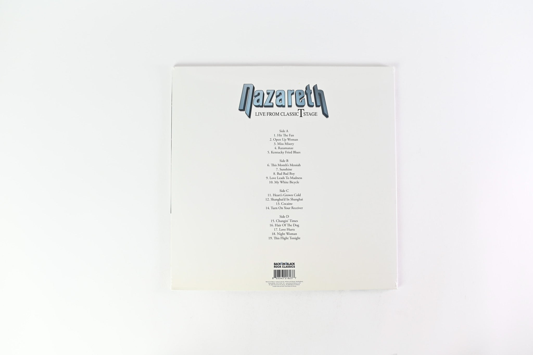 Nazareth - Live From Classic T Stage SEALED on Back On Black