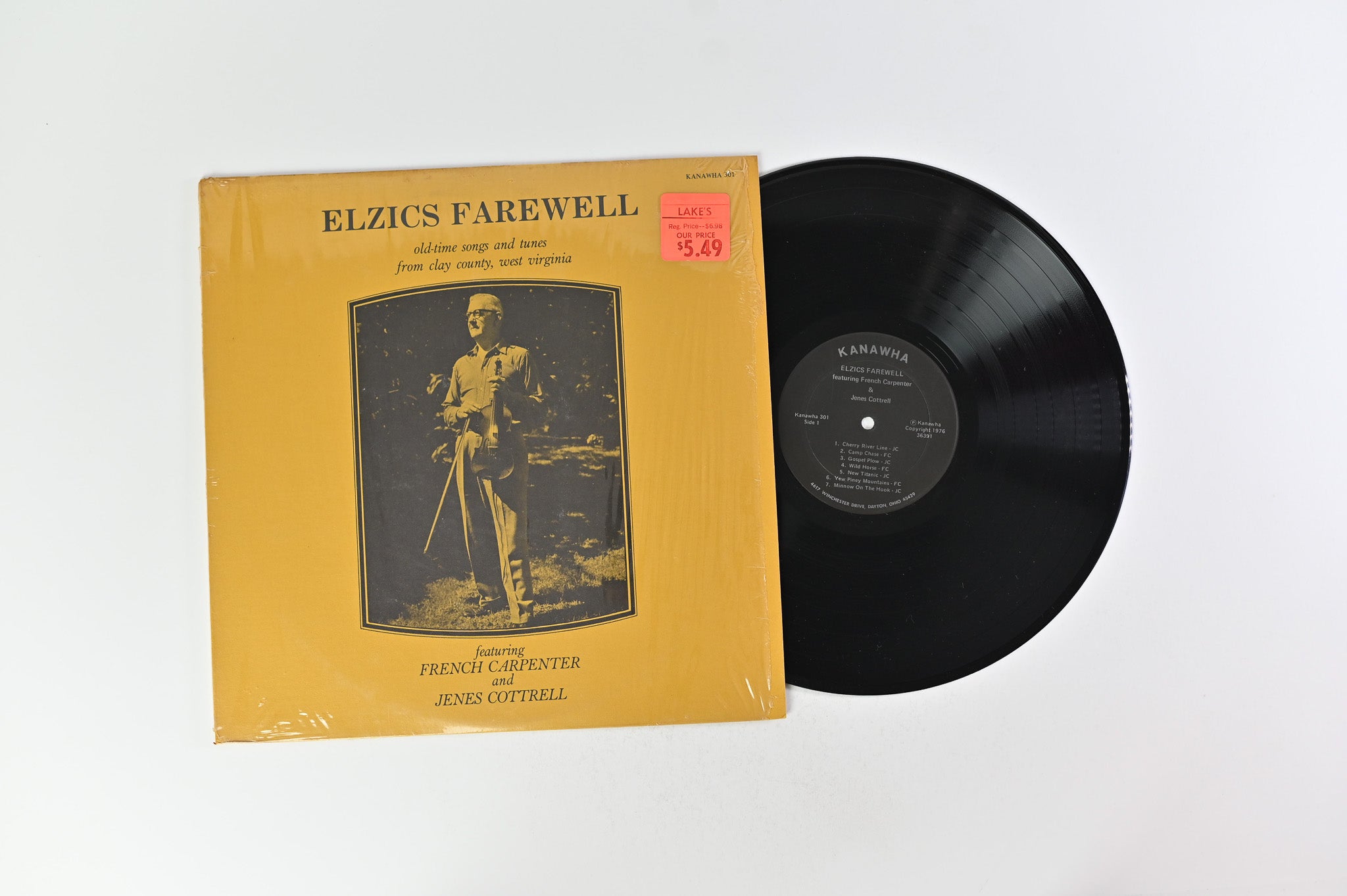 French Carpenter - Elzics Farewell on Kanawha Records