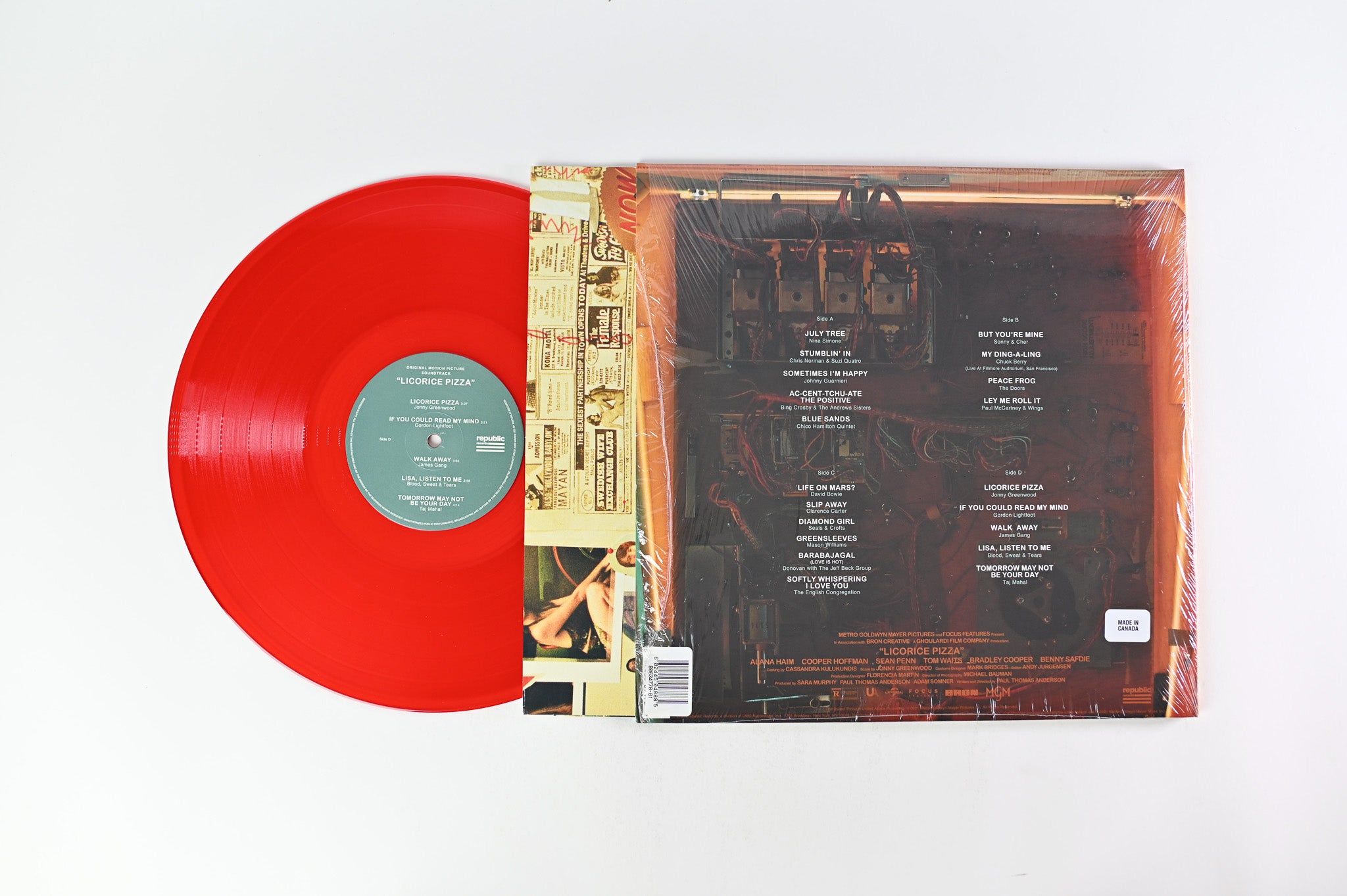 Various - Licorice Pizza (Original Motion Picture Soundtrack) on Republic Limited Red Vinyl