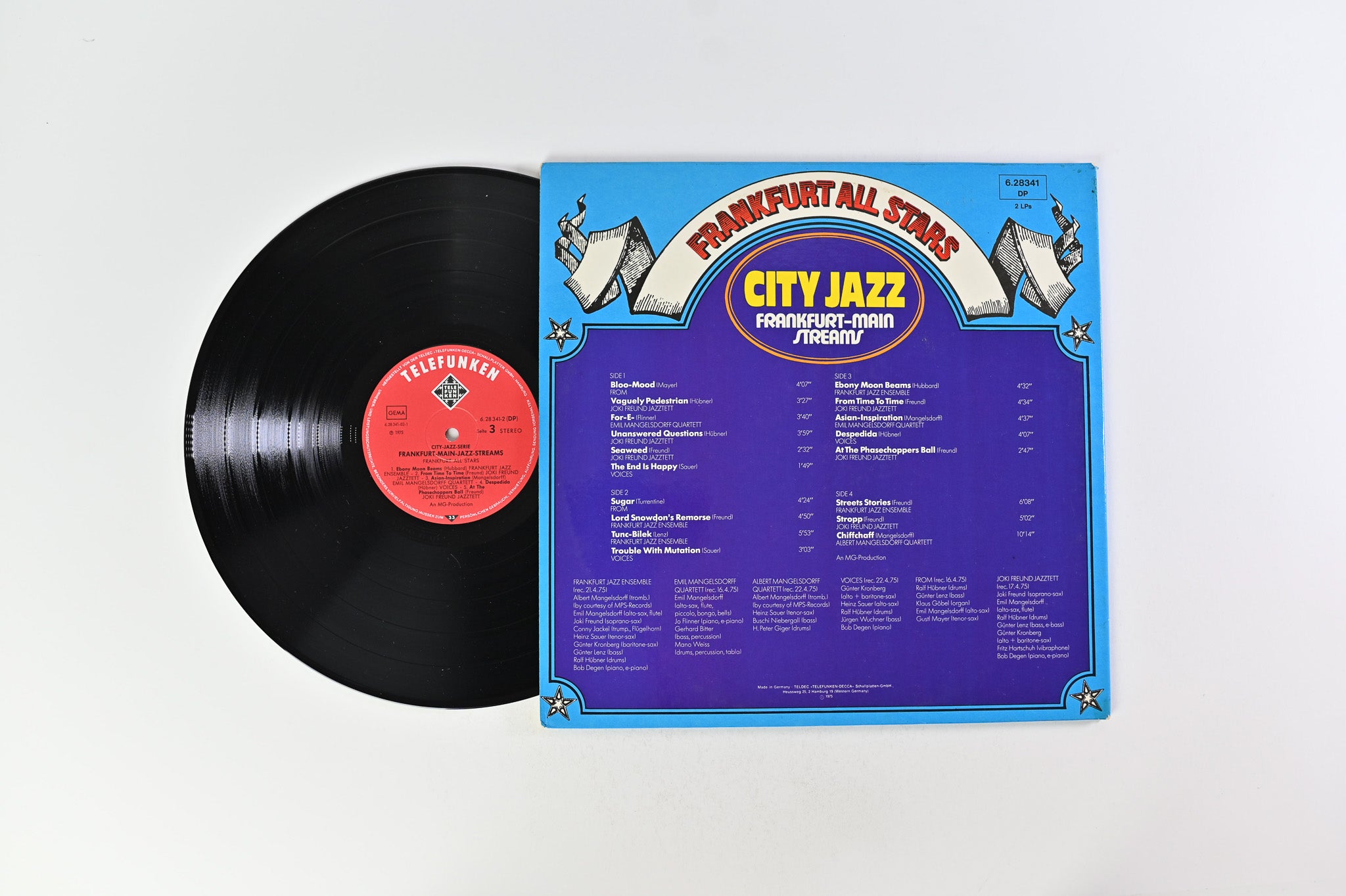 Frankfurt Jazz Ensemble - Frankfurt All Stars - City Jazz Frankfurt-Main Streams on Telefunken German pressing