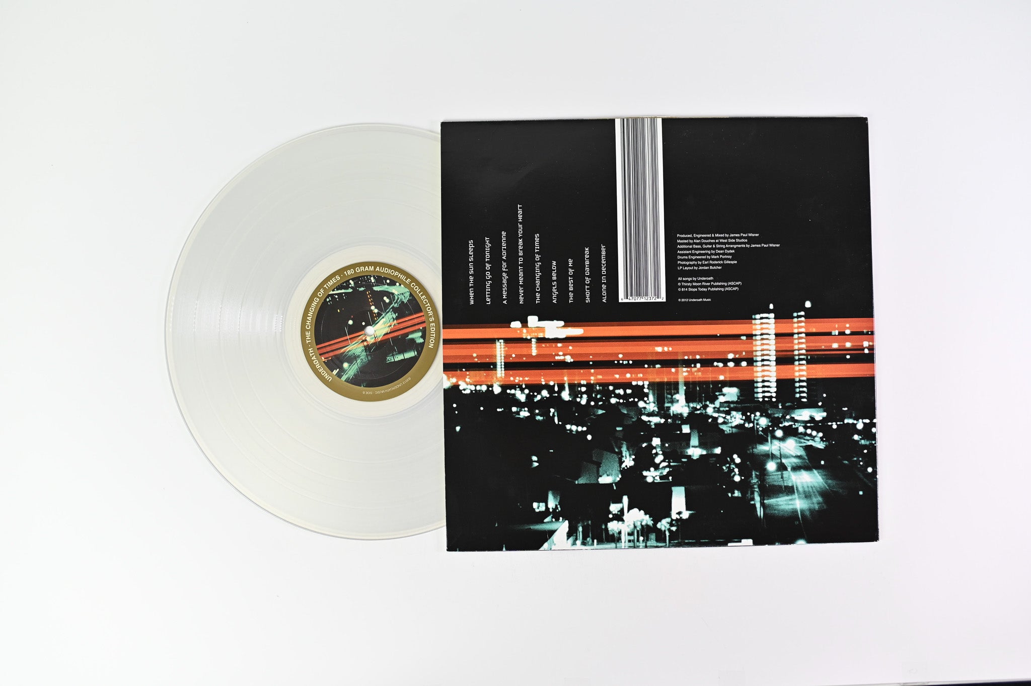 Underoath - The Changing Of Times on Underoath Music Ltd Clear 180 Gram Reissue