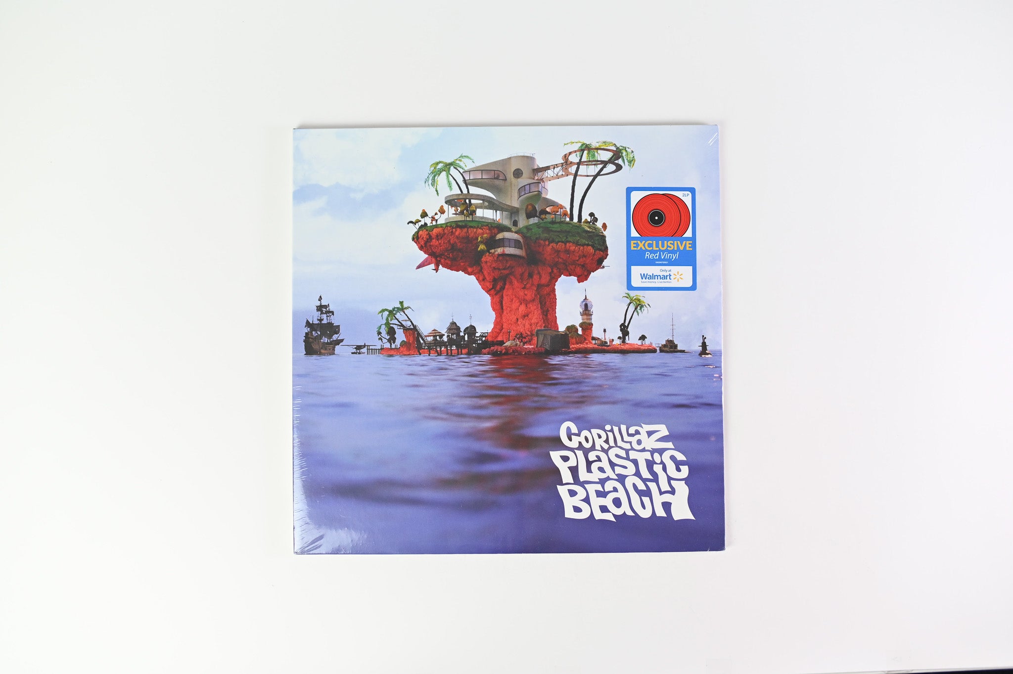 Gorillaz - Plastic Beach on Parlophone Warner Red Vinyl Reissue Sealed