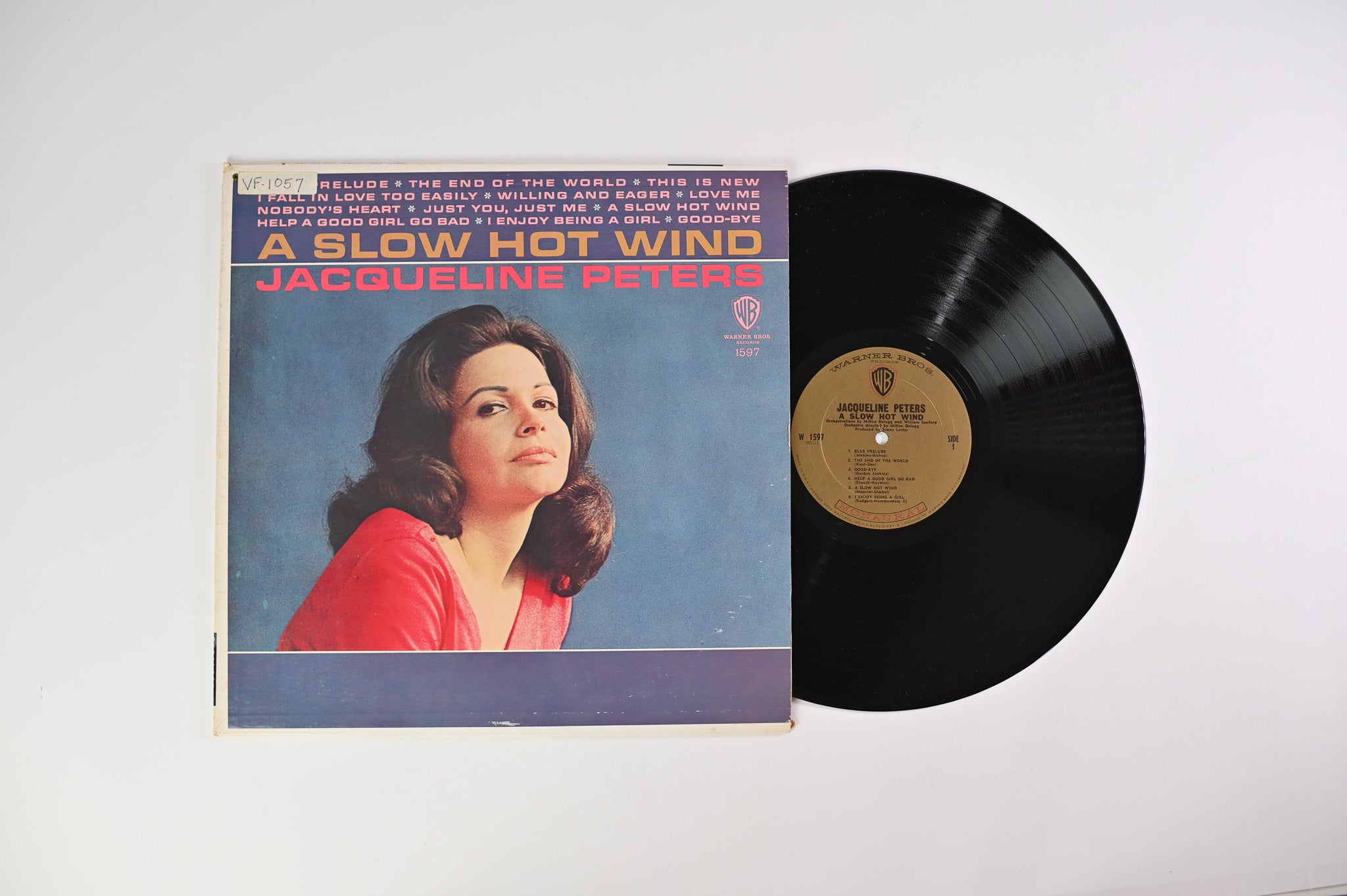 Jacqueline Peters - A Slow Hot Wind on Warner Bros. Records - Mono