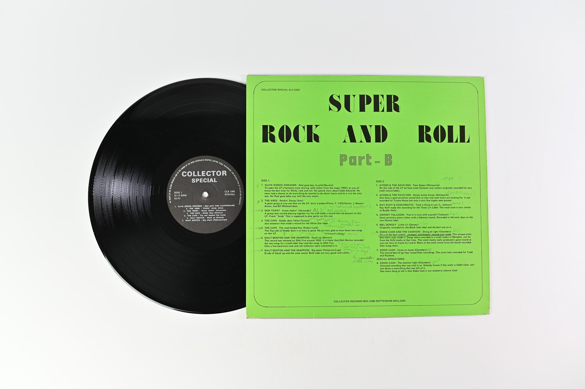 Various - Super Rock And Roll  - Part B on Collector Records