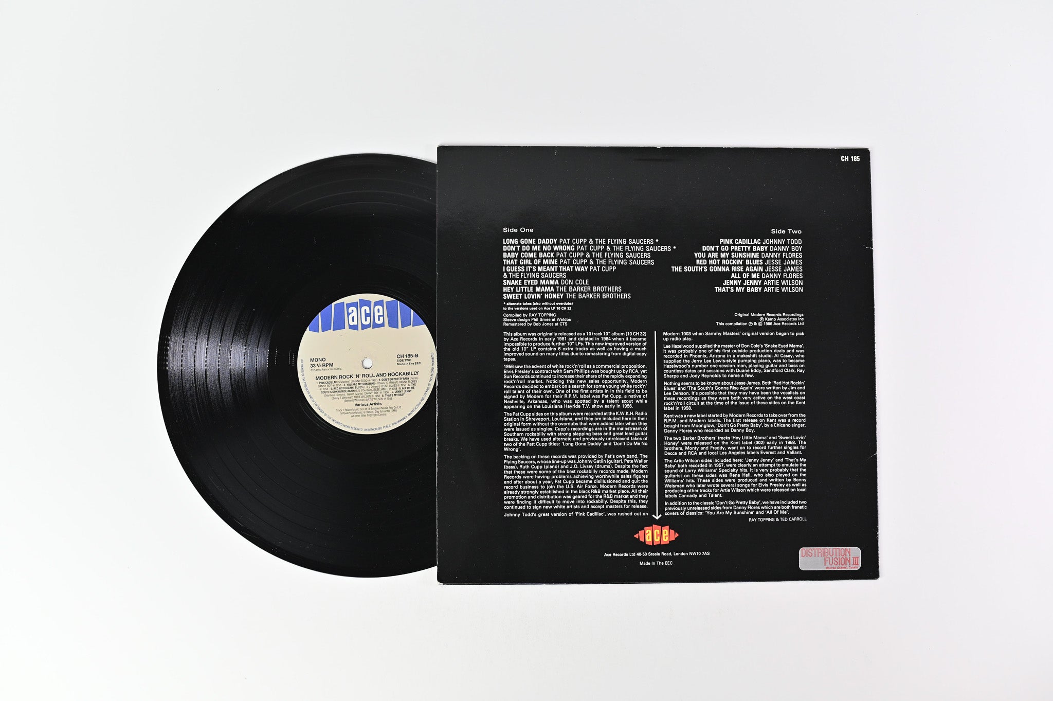 VARIOUS: modern rockabilly ACE 10 LP 33 RPM