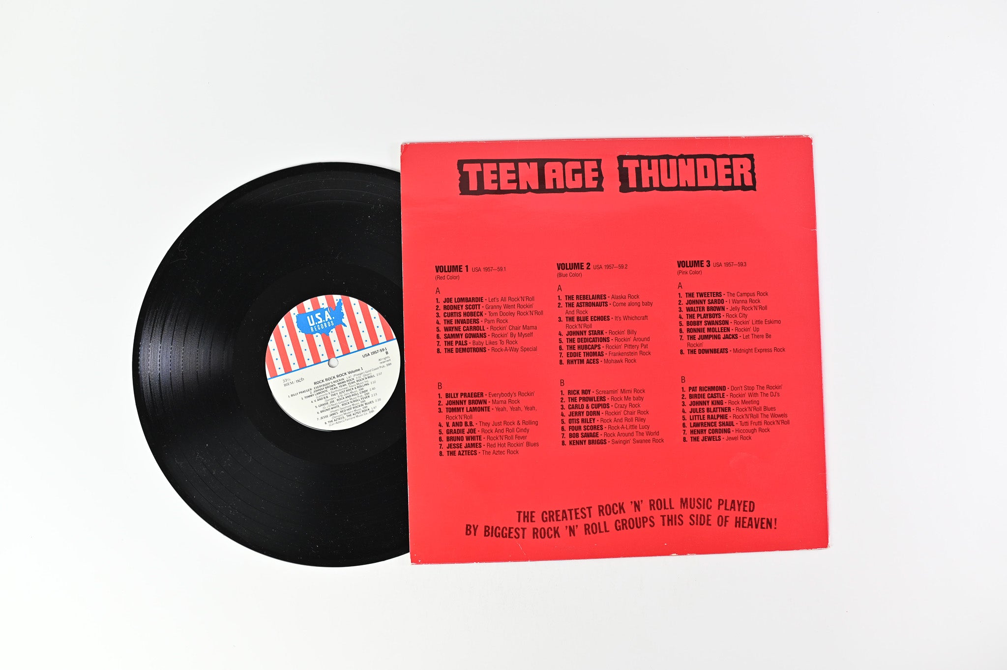 Various - Teen Age Thunder - Rock, Rock, Rock! Volume 1 on U.S.A. Records