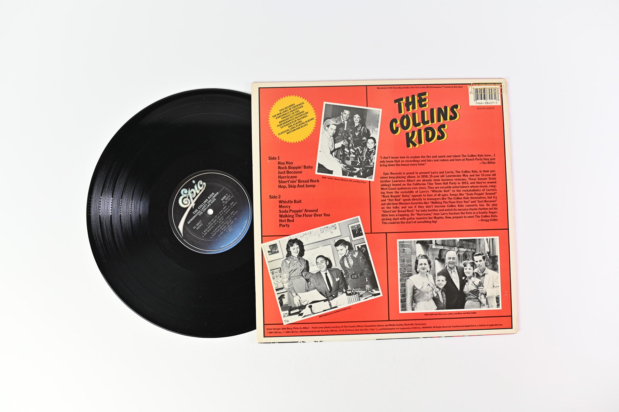 The Collins Kids - Introducing Larry And Lorrie on Epic Records