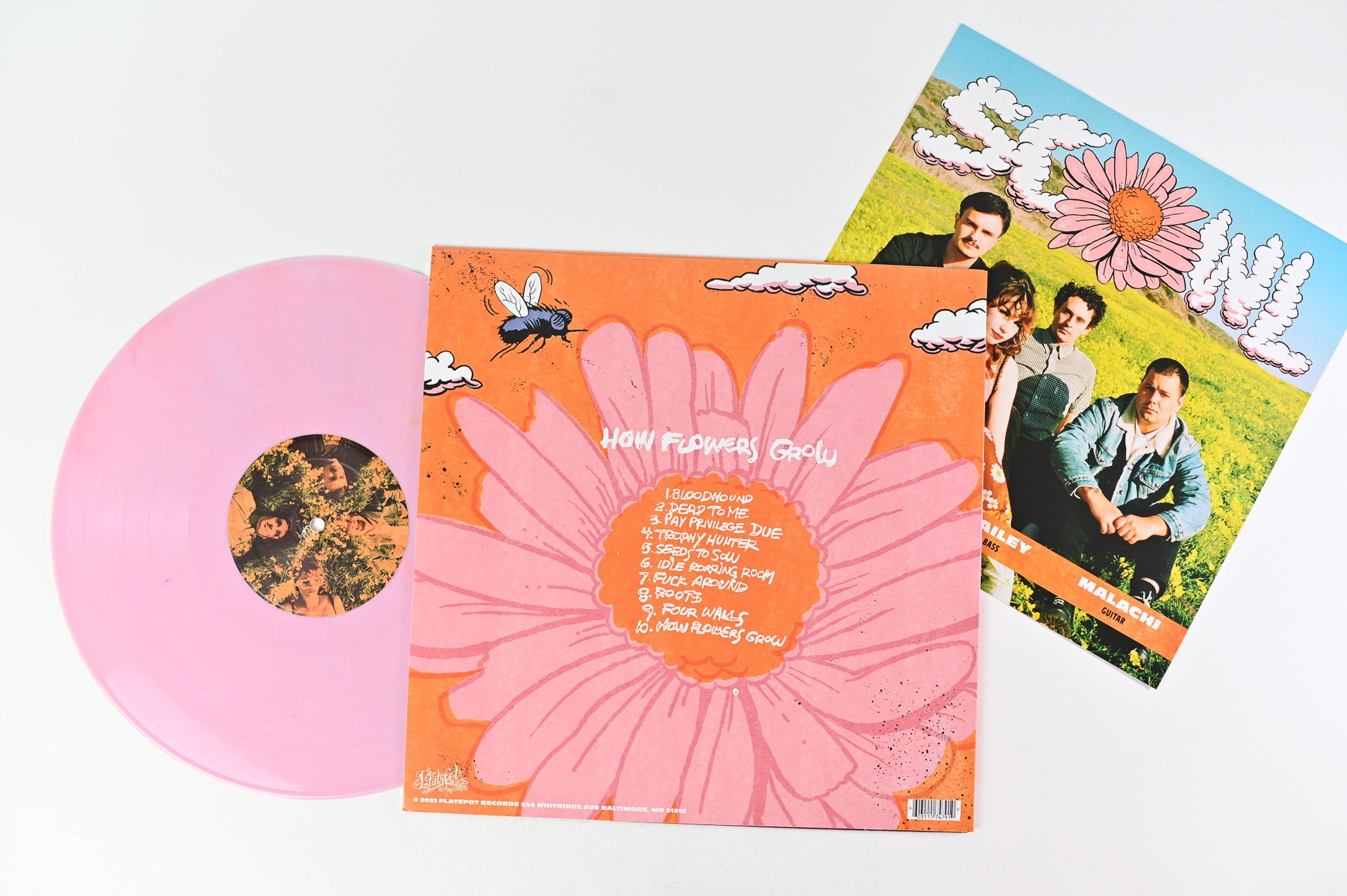 Scowl - How Flowers Grow on Flatspot Pink Vinyl Reissue