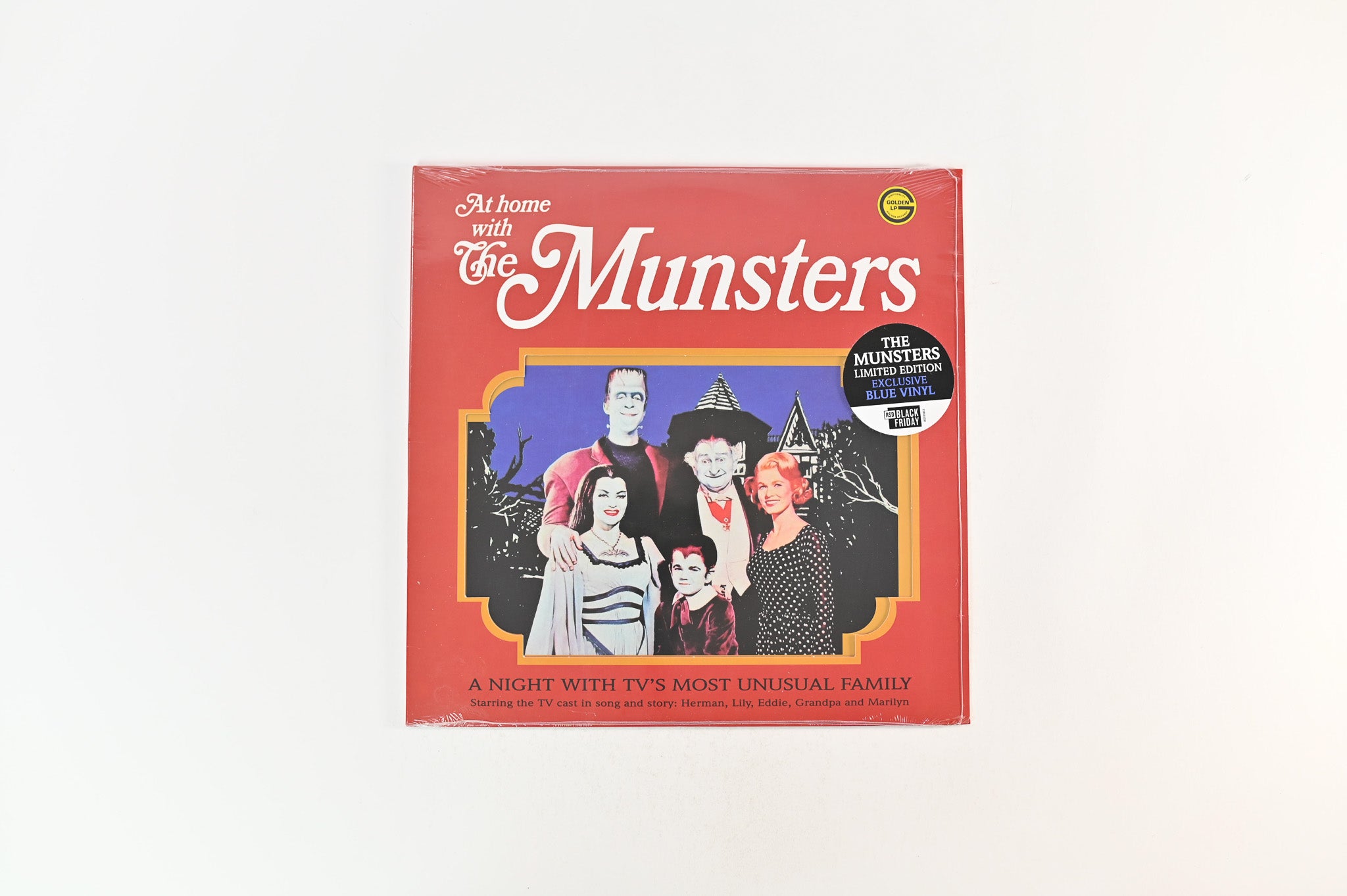 The Munsters - At Home With The Munsters on Golden Records BMG RSD BF 2021 Blue Vinyl Reissue Sealed