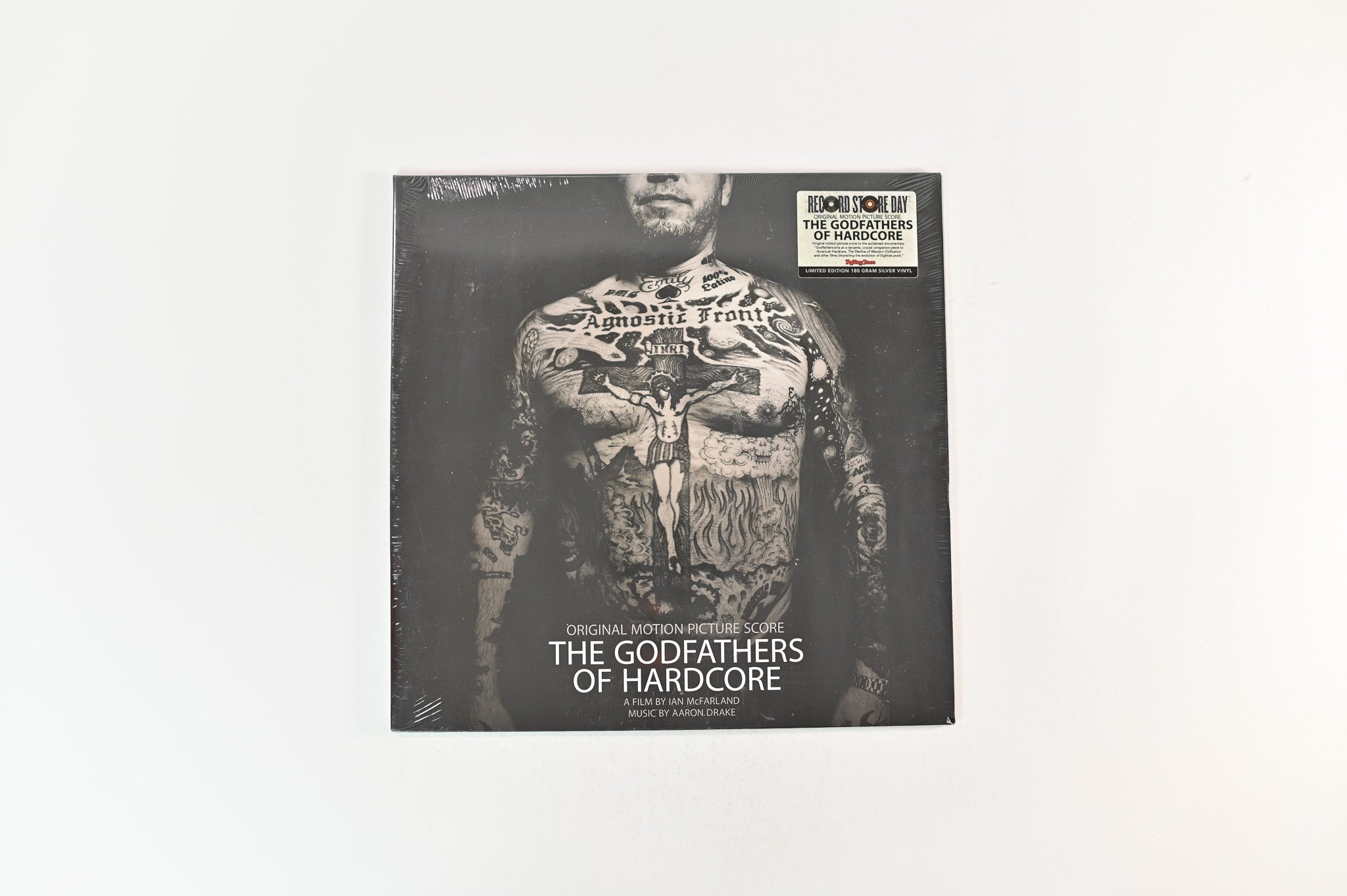 Aaron Drake - The Godfathers Of Hardcore (Original Motion Picture Score) on Wargod Ltd Silver Vinyl Sealed