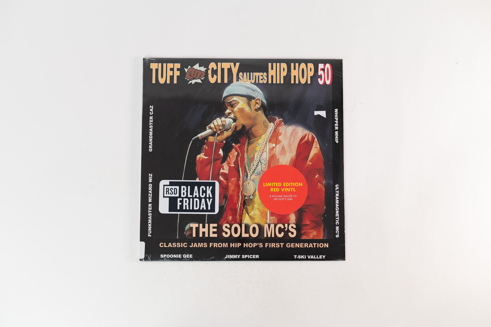 Various - Tuff City Salutes Hip Hop 50: The Solo MC's on Tuff City RSD BF 2023 Ltd Red Vinyl Sealed