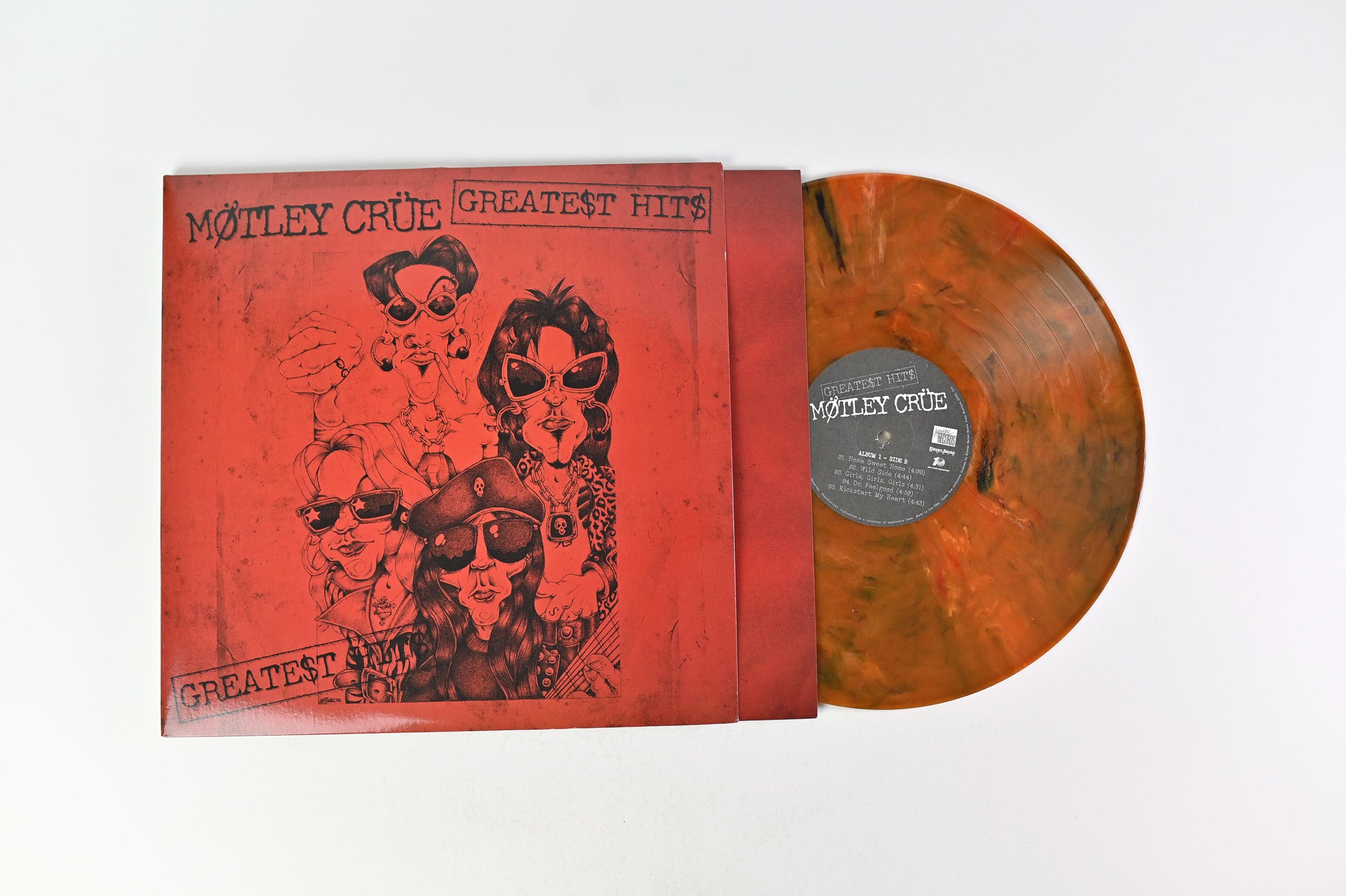 Mötley Crüe - Greatest Hits on Eleven Seven Motley Records Ltd Crimson Red Smoke Reissue