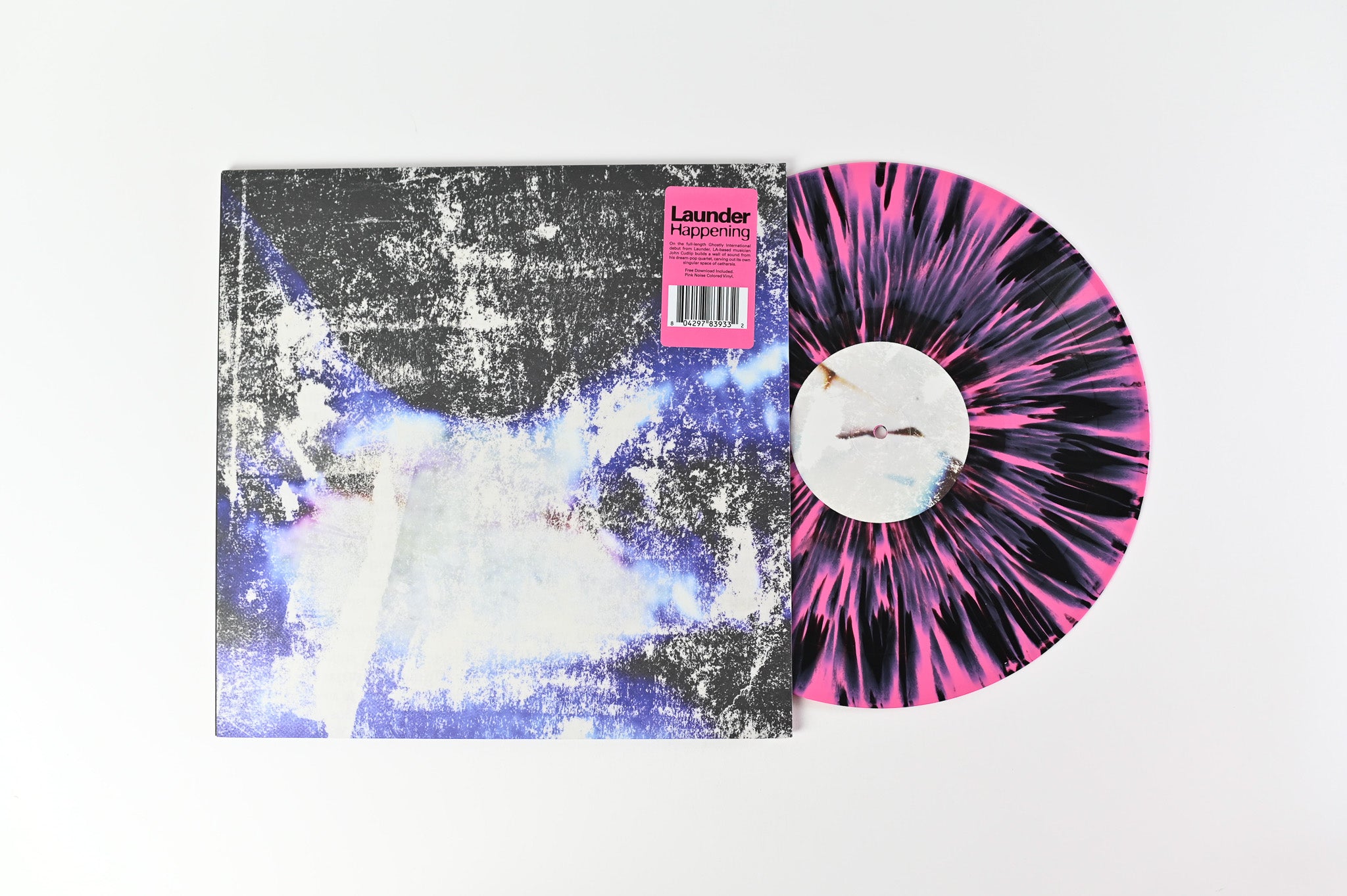 Launder - Happening on Ghostly International Pink Noise Vinyl