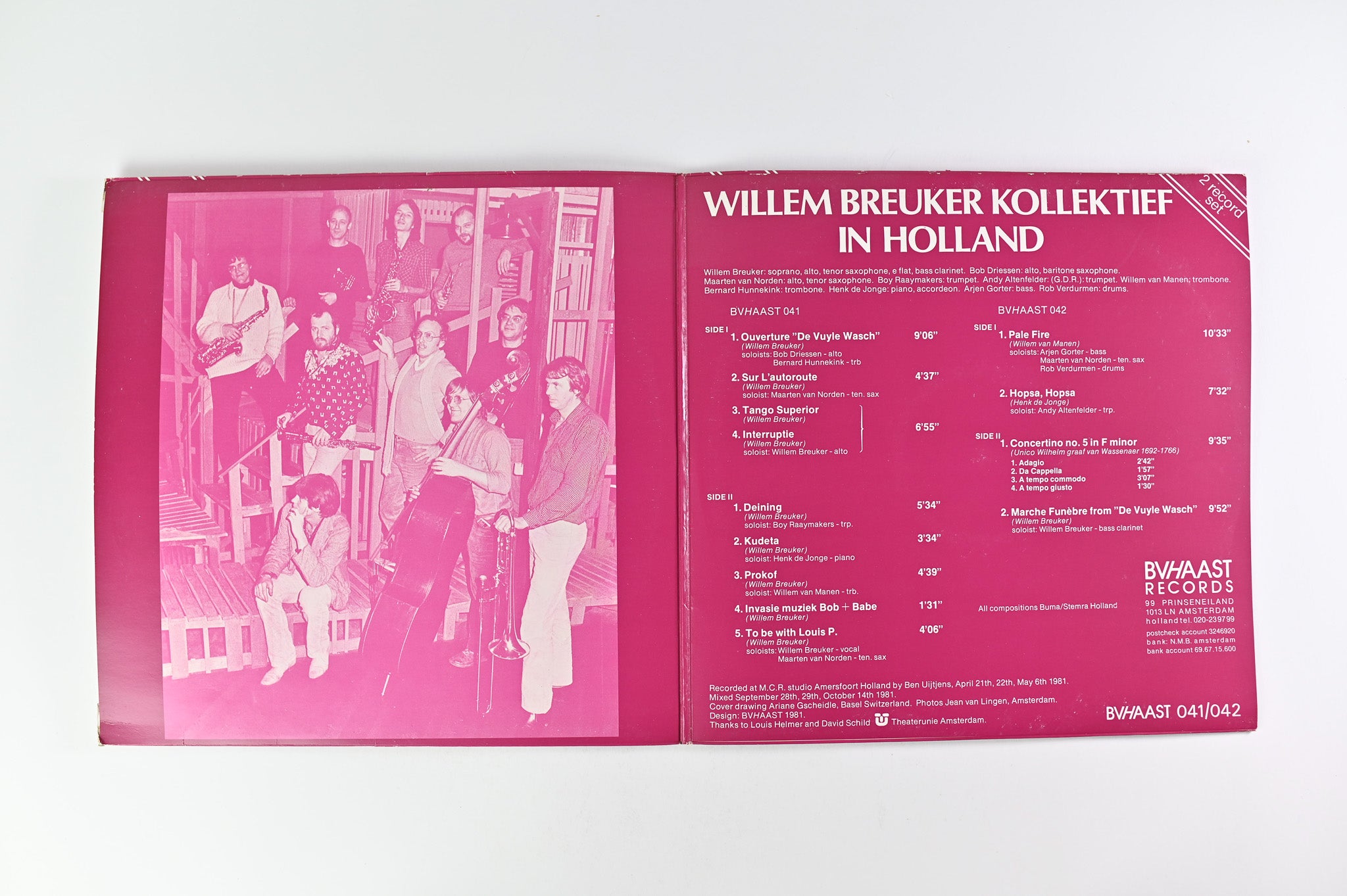 Willem Breuker Kollektief - In Holland on BV Haast Records