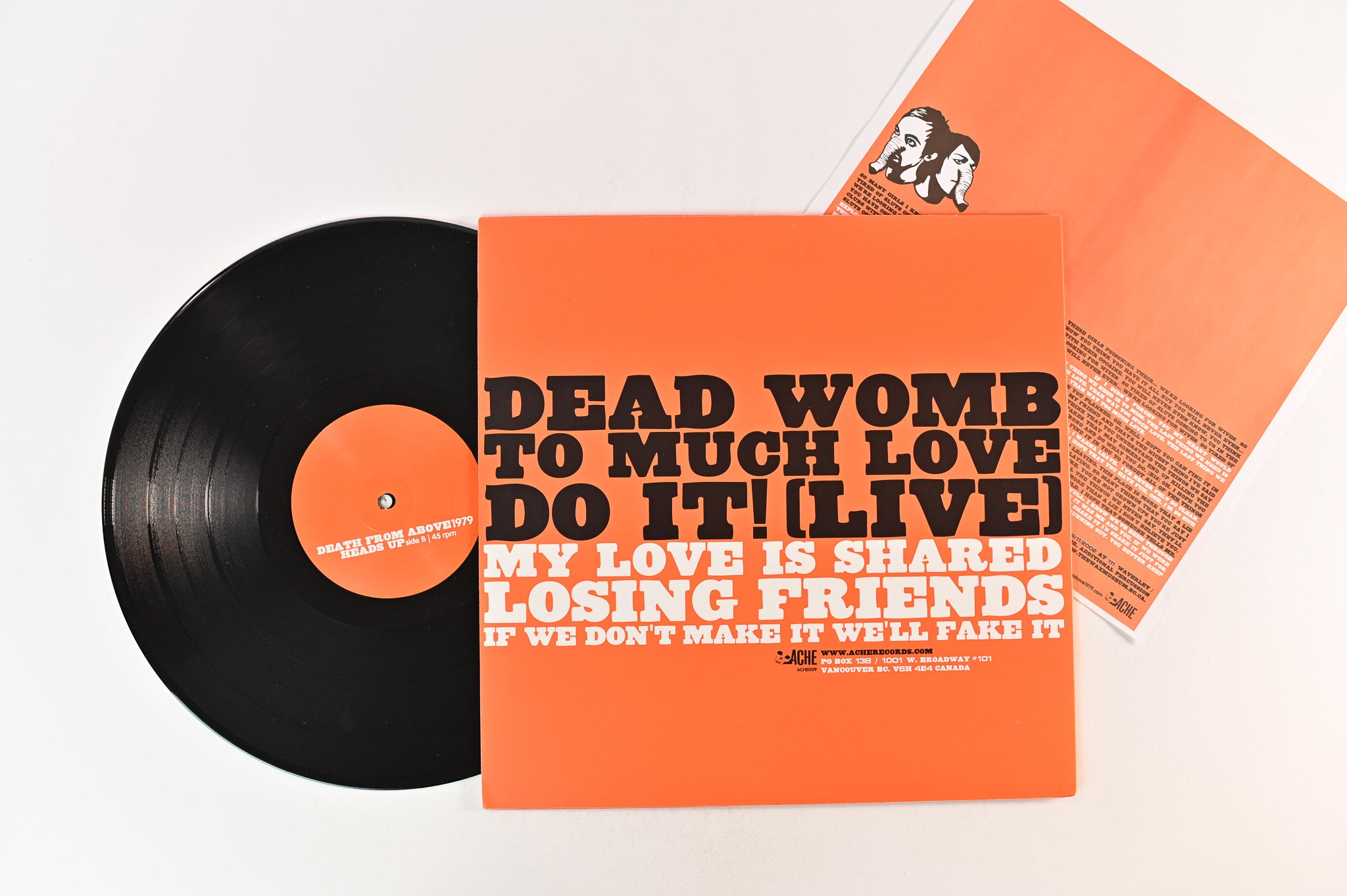 Death From Above 1979 - Heads Up on Ache 12 45 RPM EP Reissue