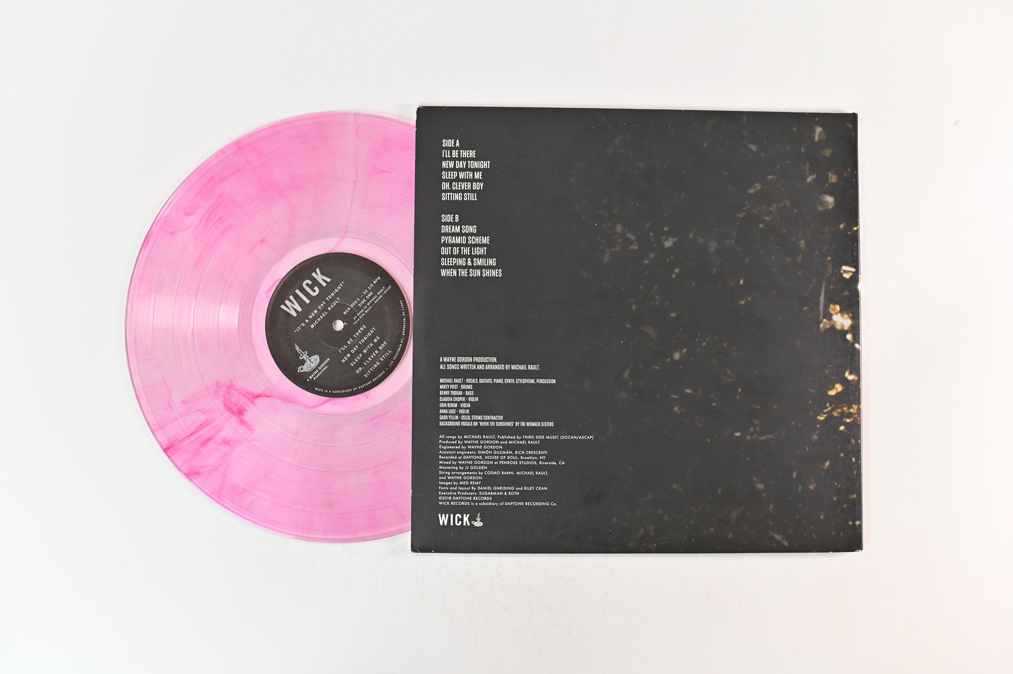 Michael Rault - It's A New Day Tonight on Wick Records - Pink Vinyl