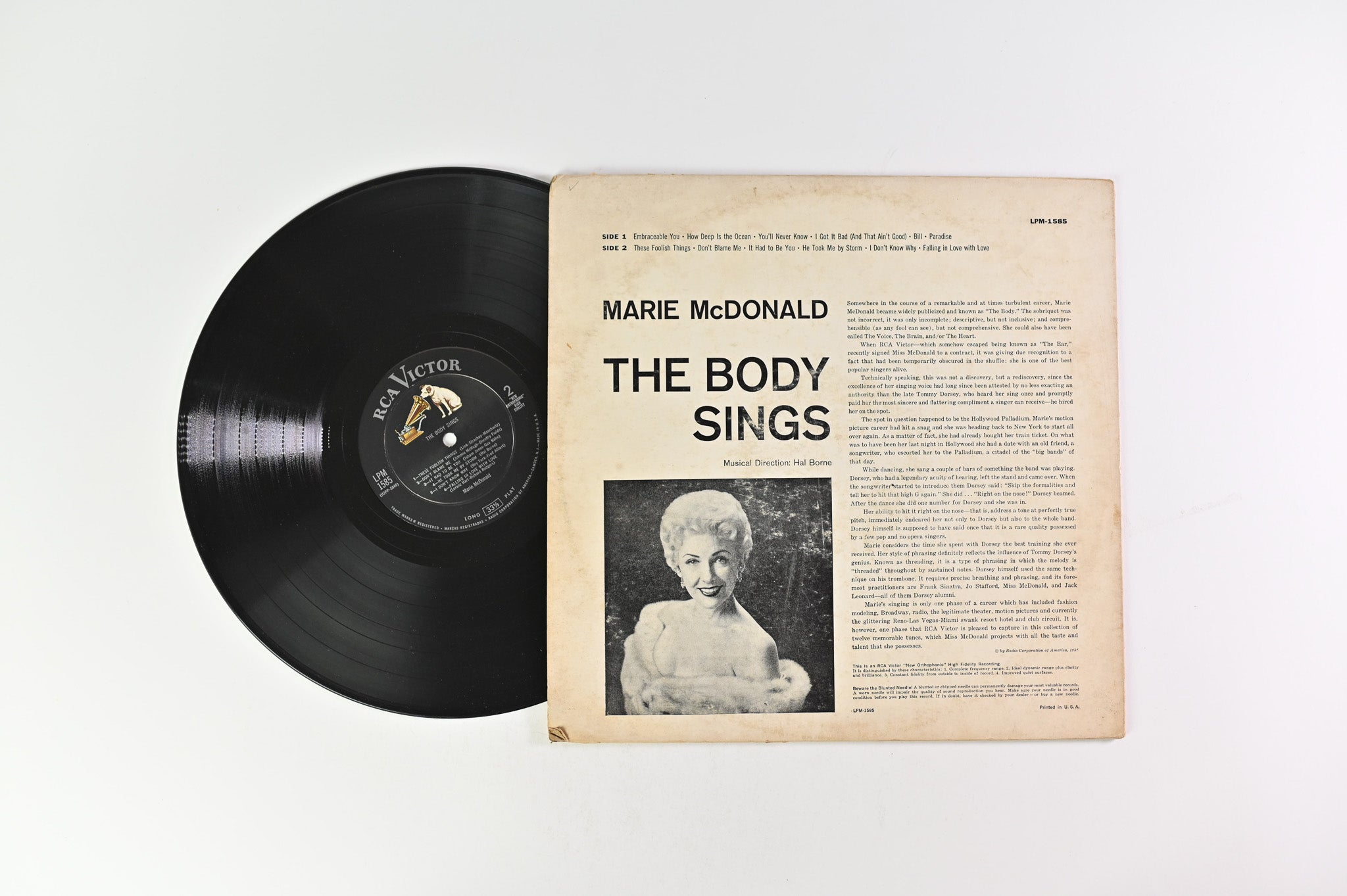 Marie McDonald - "The Body" Sings on RCA Victor