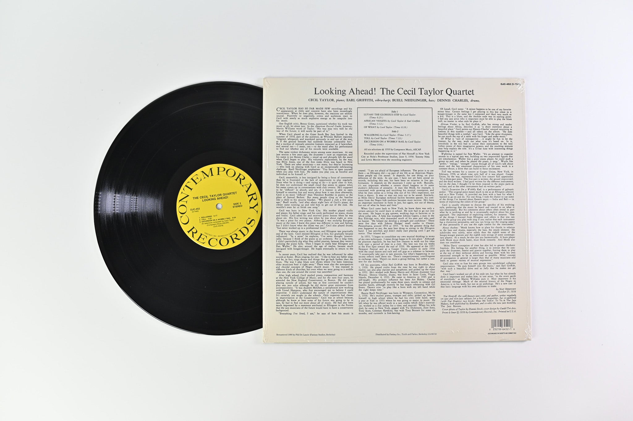 The Cecil Taylor Quartet - Looking Ahead! on Contemporary OJC Reissue