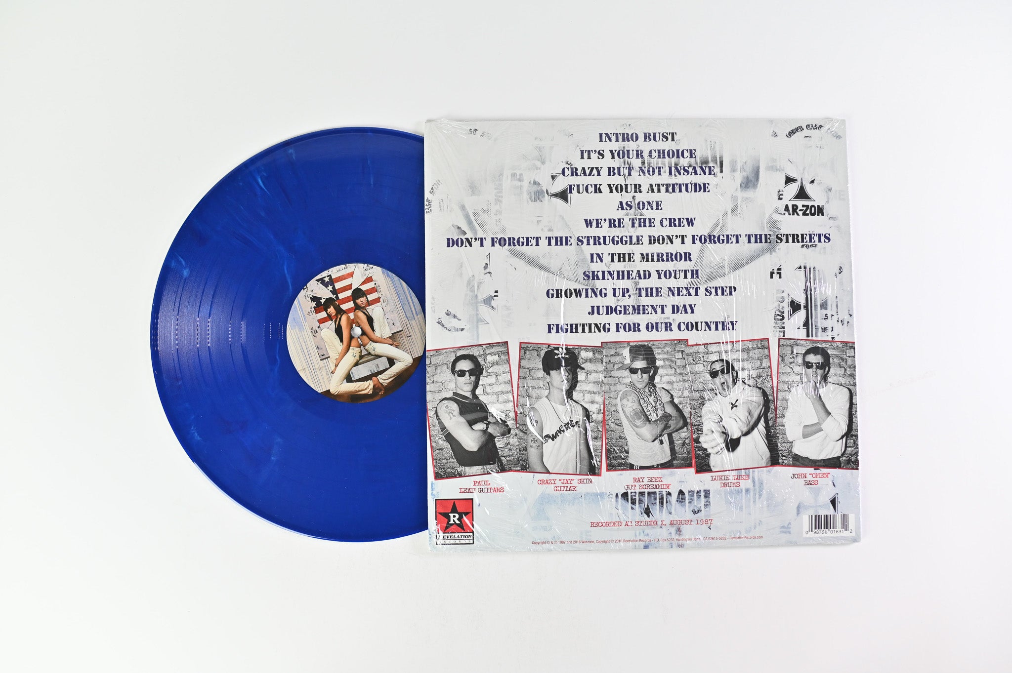 Warzone - Don't Forget The Struggle Don't Forget The Streets on Revelation Ltd Blue Reissue