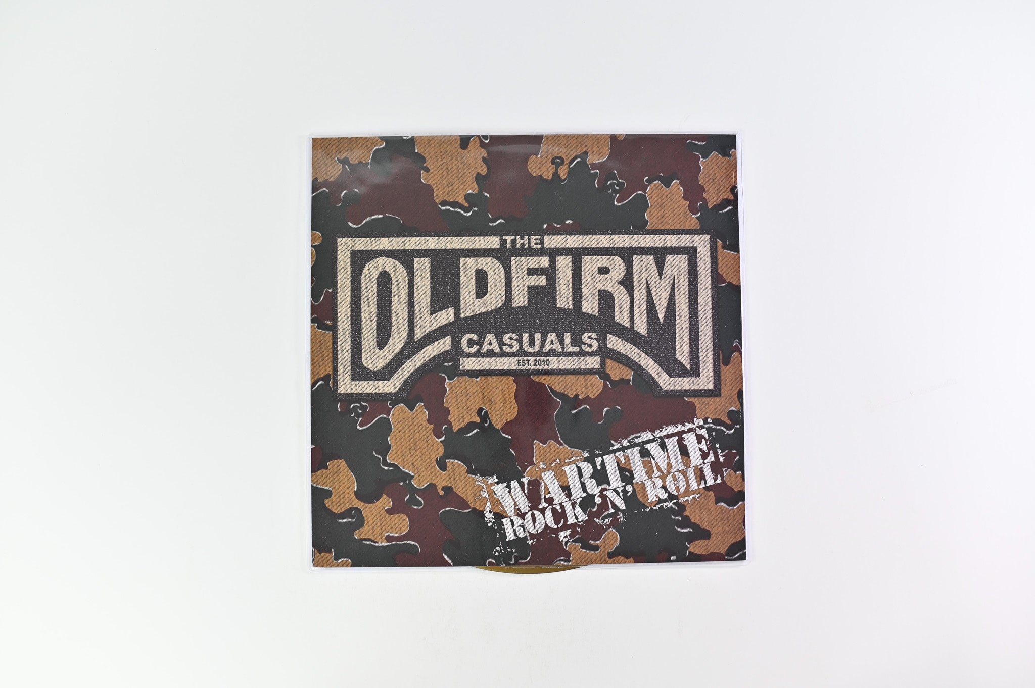 The Old Firm Casuals - Wartime Rock 'N' Roll on Rebellion Ltd Single Sided Etched Gold Vinyl