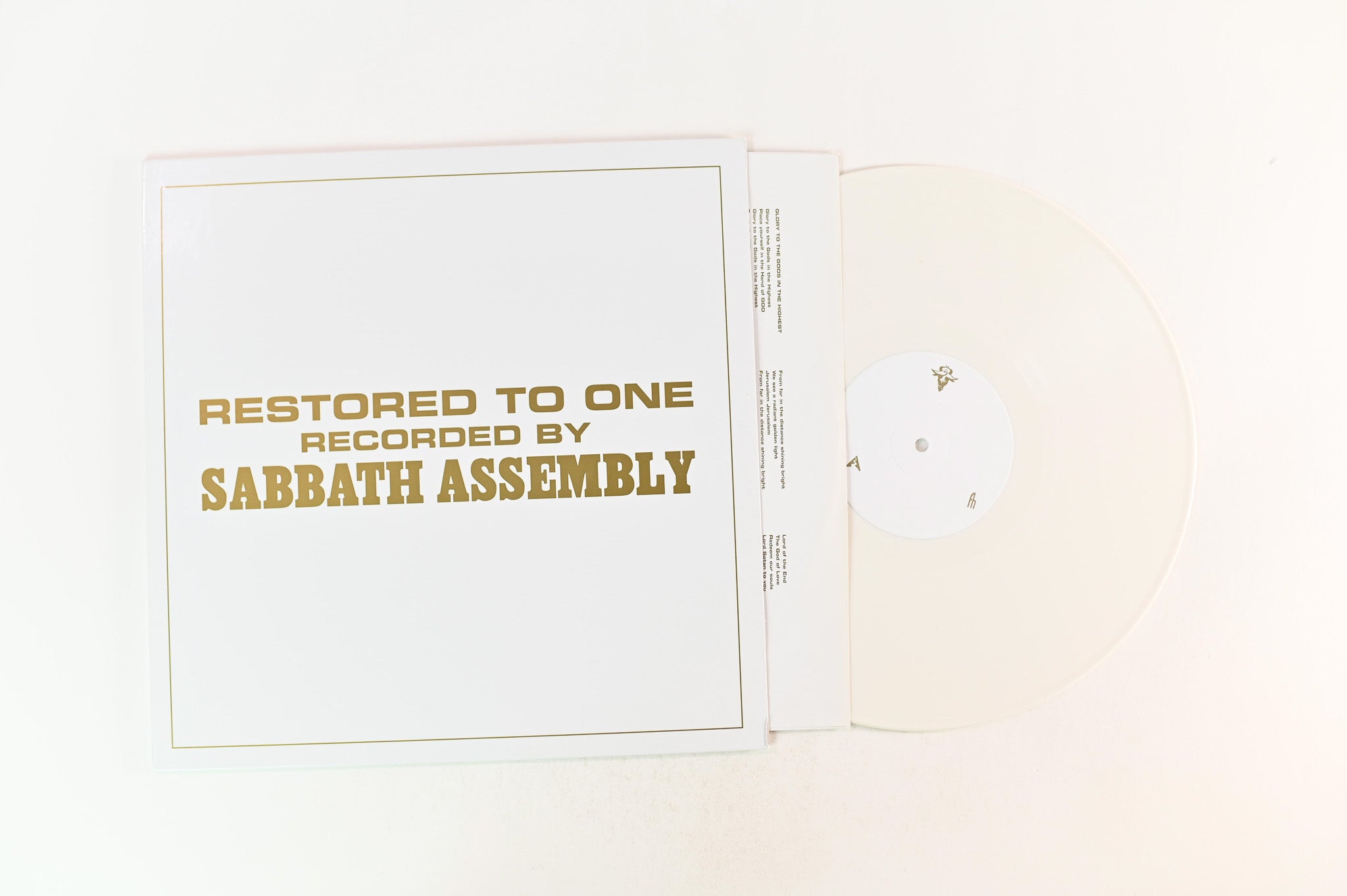 Sabbath Assembly - Restored To One on The Ajna Offensive - White Vinyl