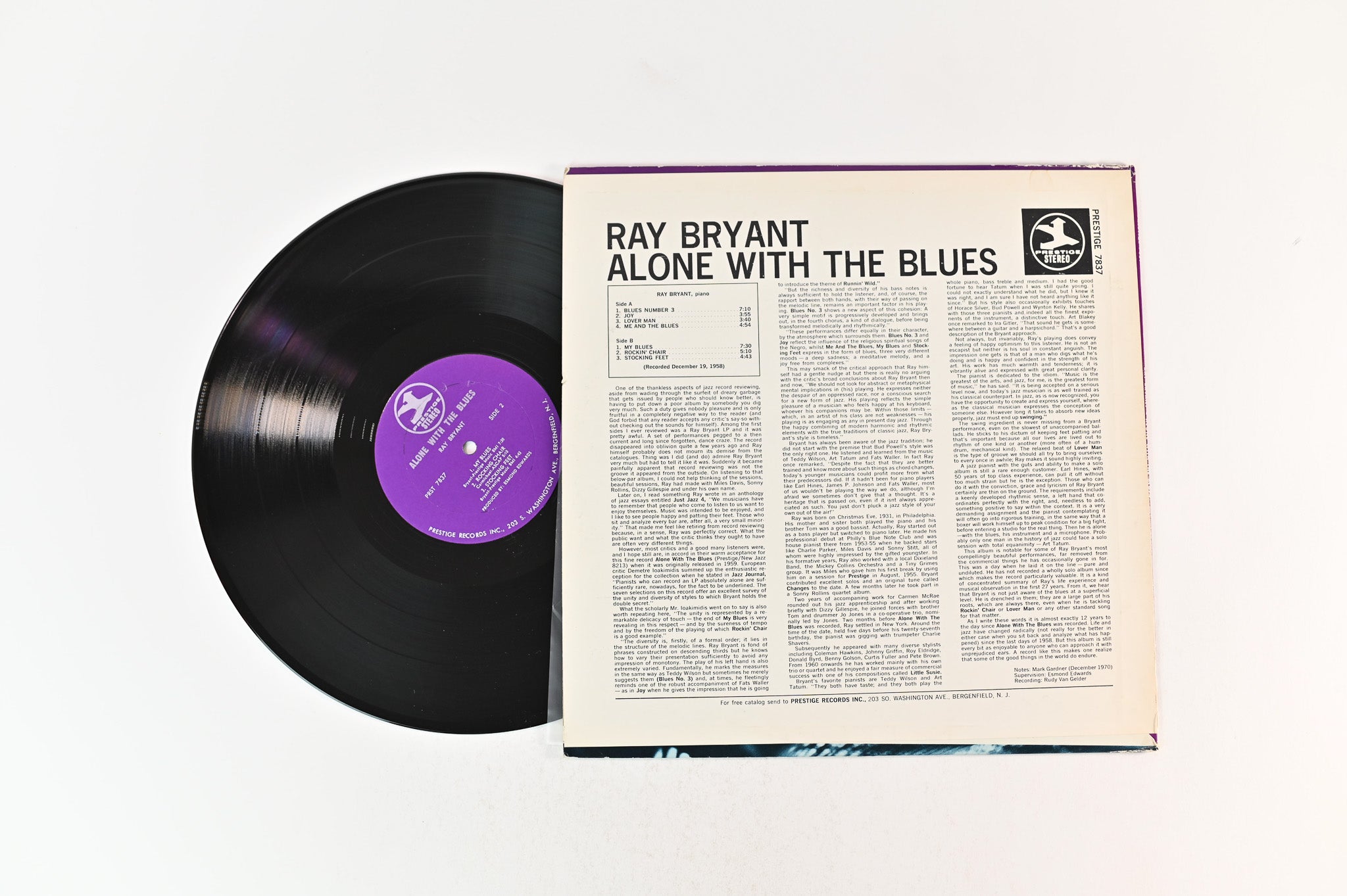 Ray Bryant - Alone With The Blues on Prestige