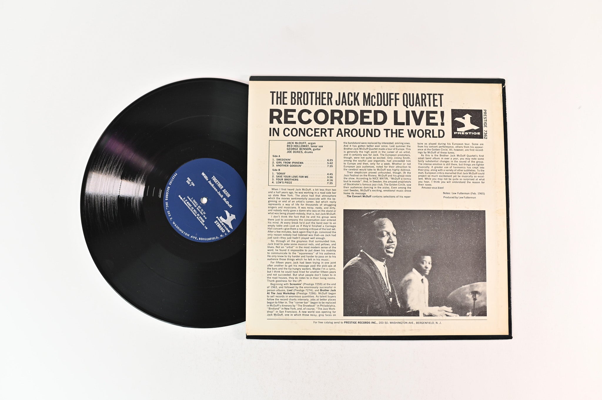 The Brother Jack McDuff Quartet - The Concert McDuff on Prestige Stereo