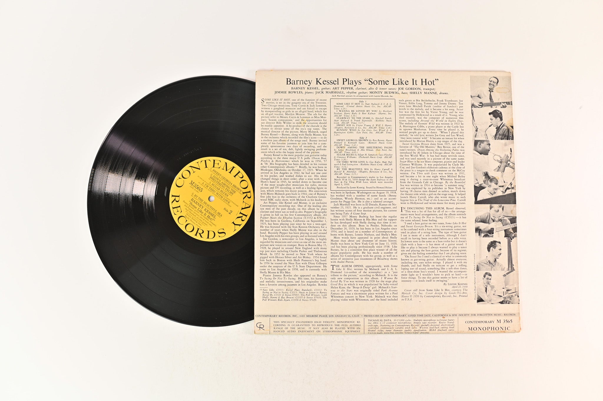 Barney Kessel - Some Like It Hot on Contemporary Records - Mono