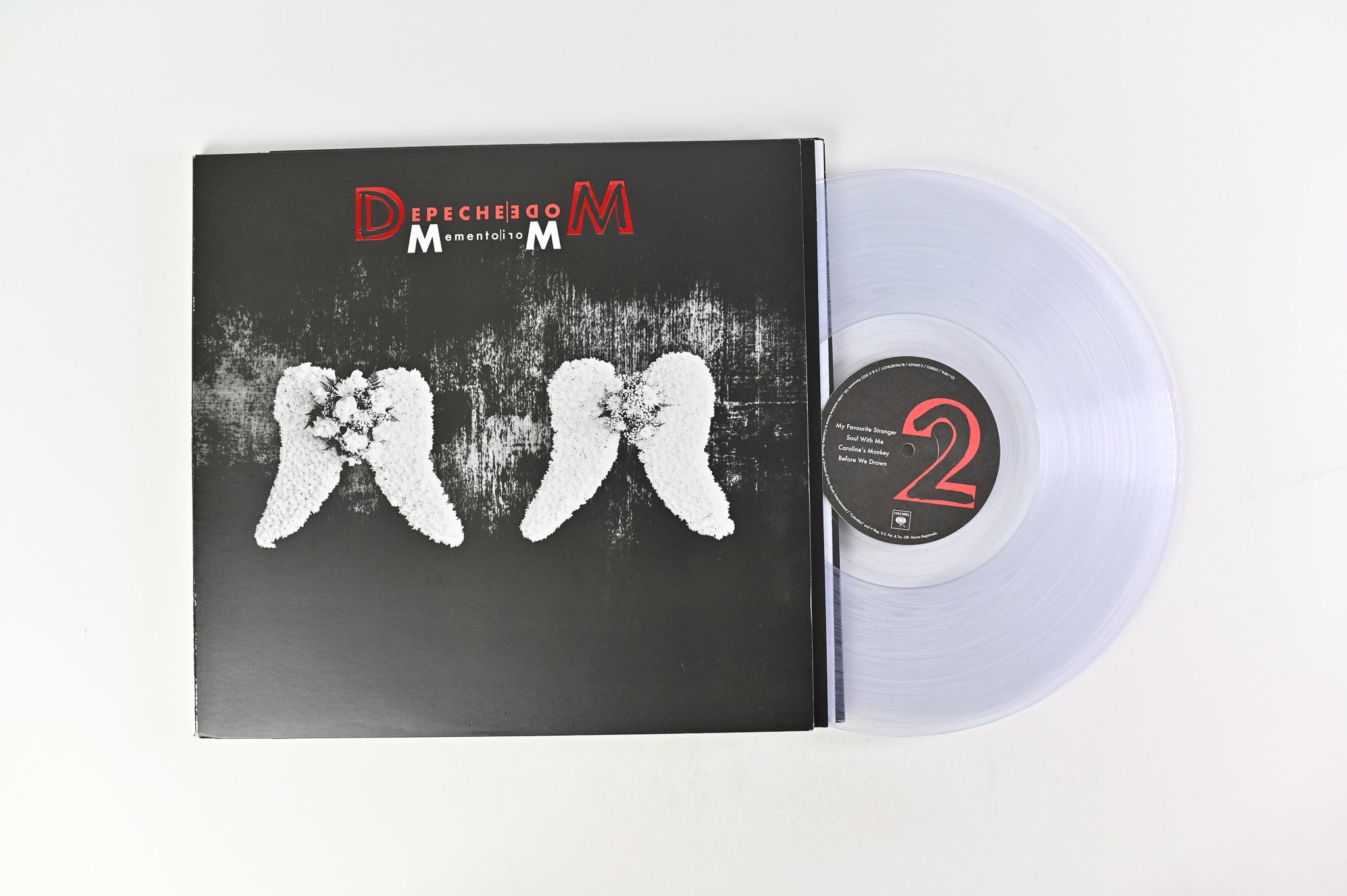 Depeche Mode - Memento Mori on Columbia Clear Vinyl Etched