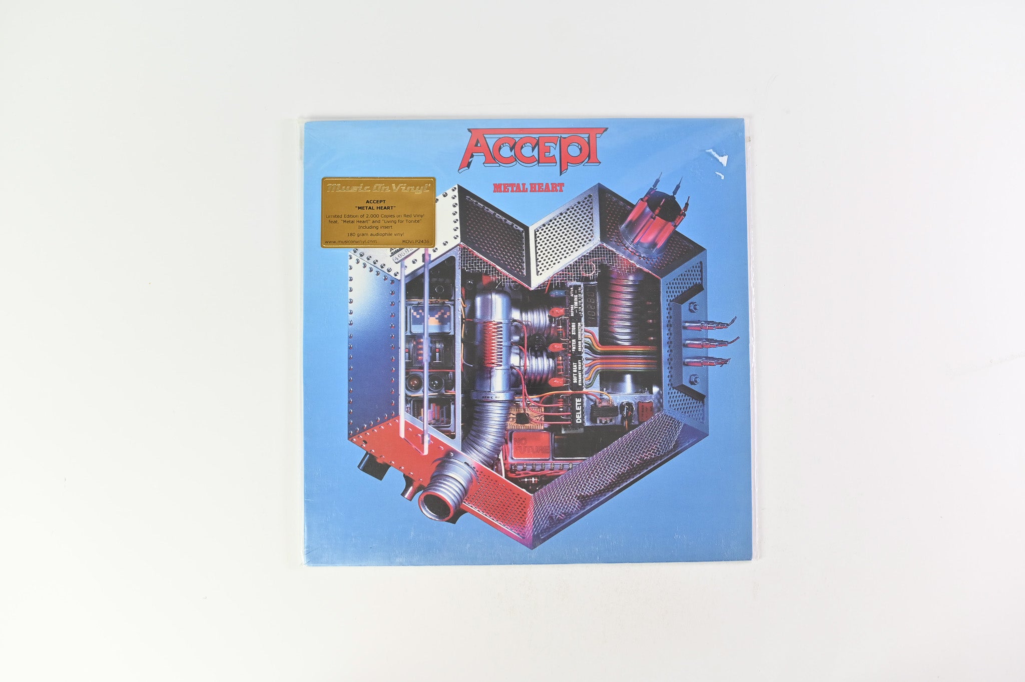 Accept - Metal Heart on Muysic on Vinyl Red Vinyl Numbered Reissue