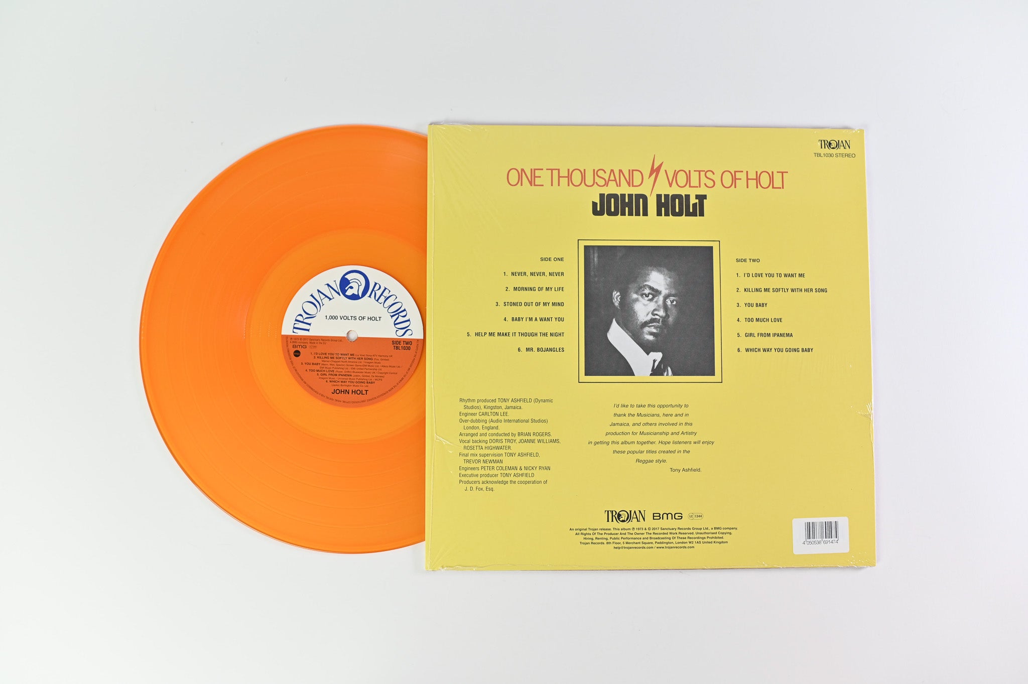 John Holt - 1000 Volts Of Holt on Trojan Records - Gold Vinyl