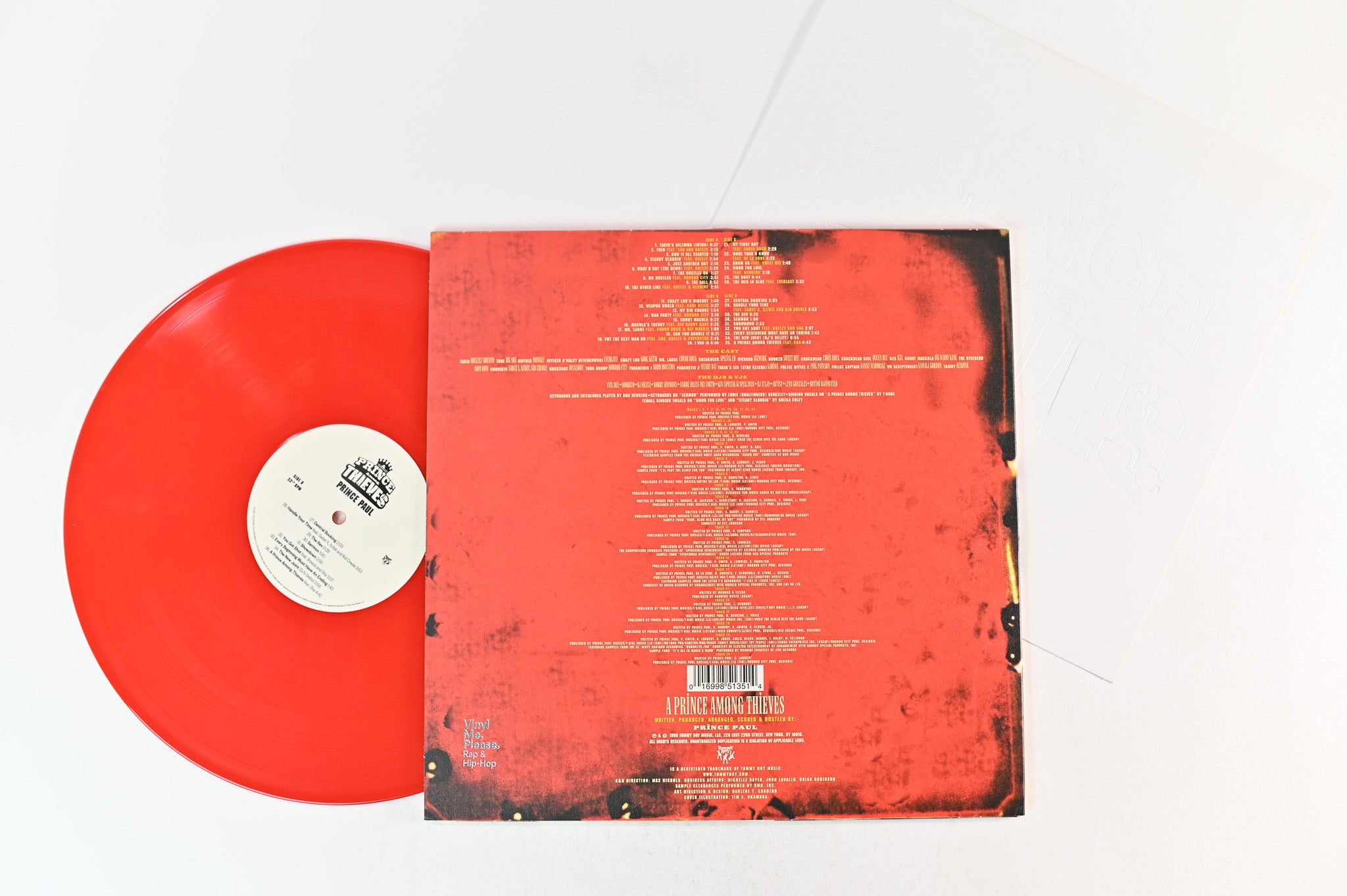 Prince Paul - A Prince Among Thieves on Tommy Boy - Red & Orange Marble Vinyl