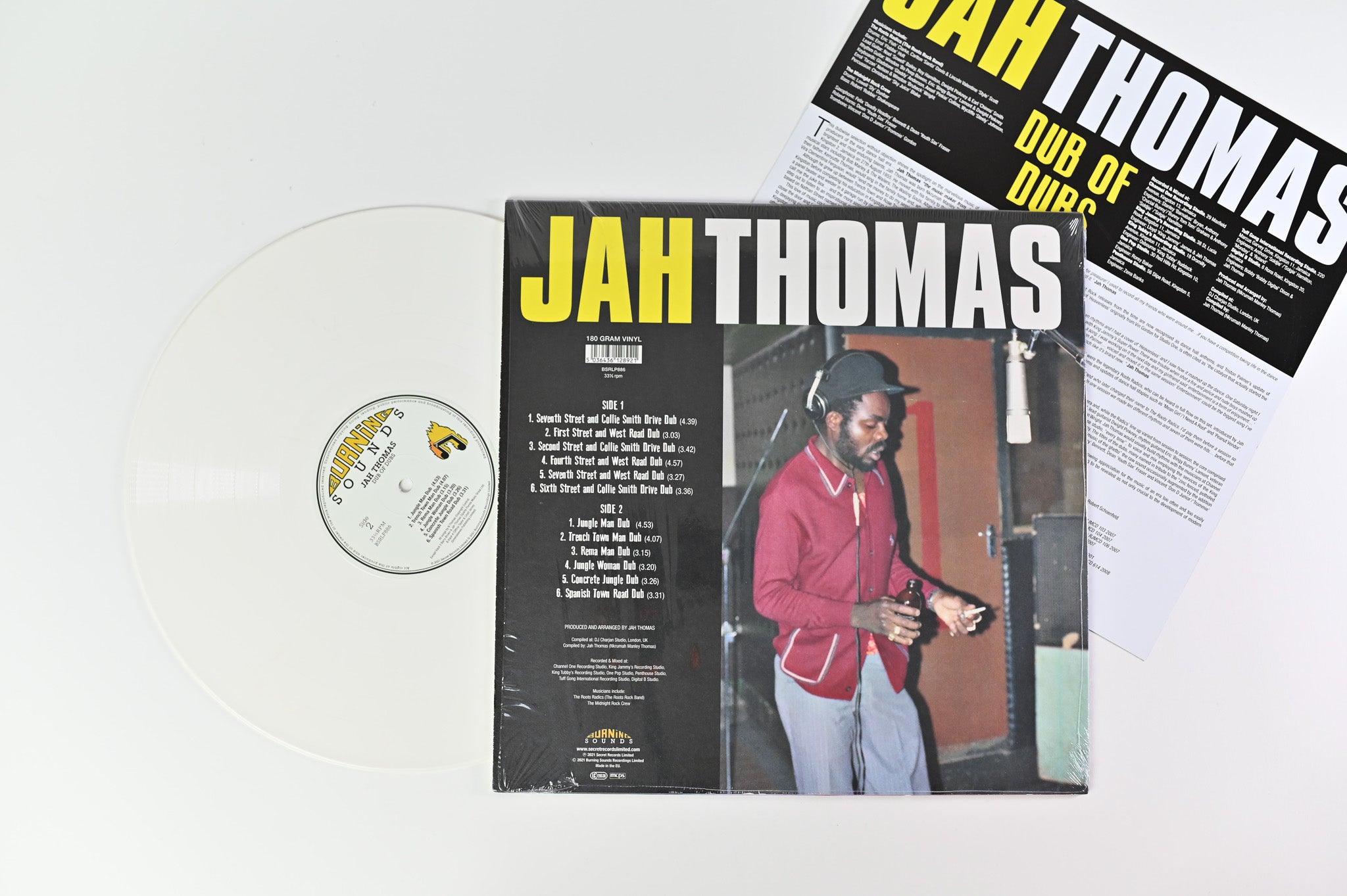 Jah Thomas - Dub Of Dubs on Burning Sounds - White Vinyl