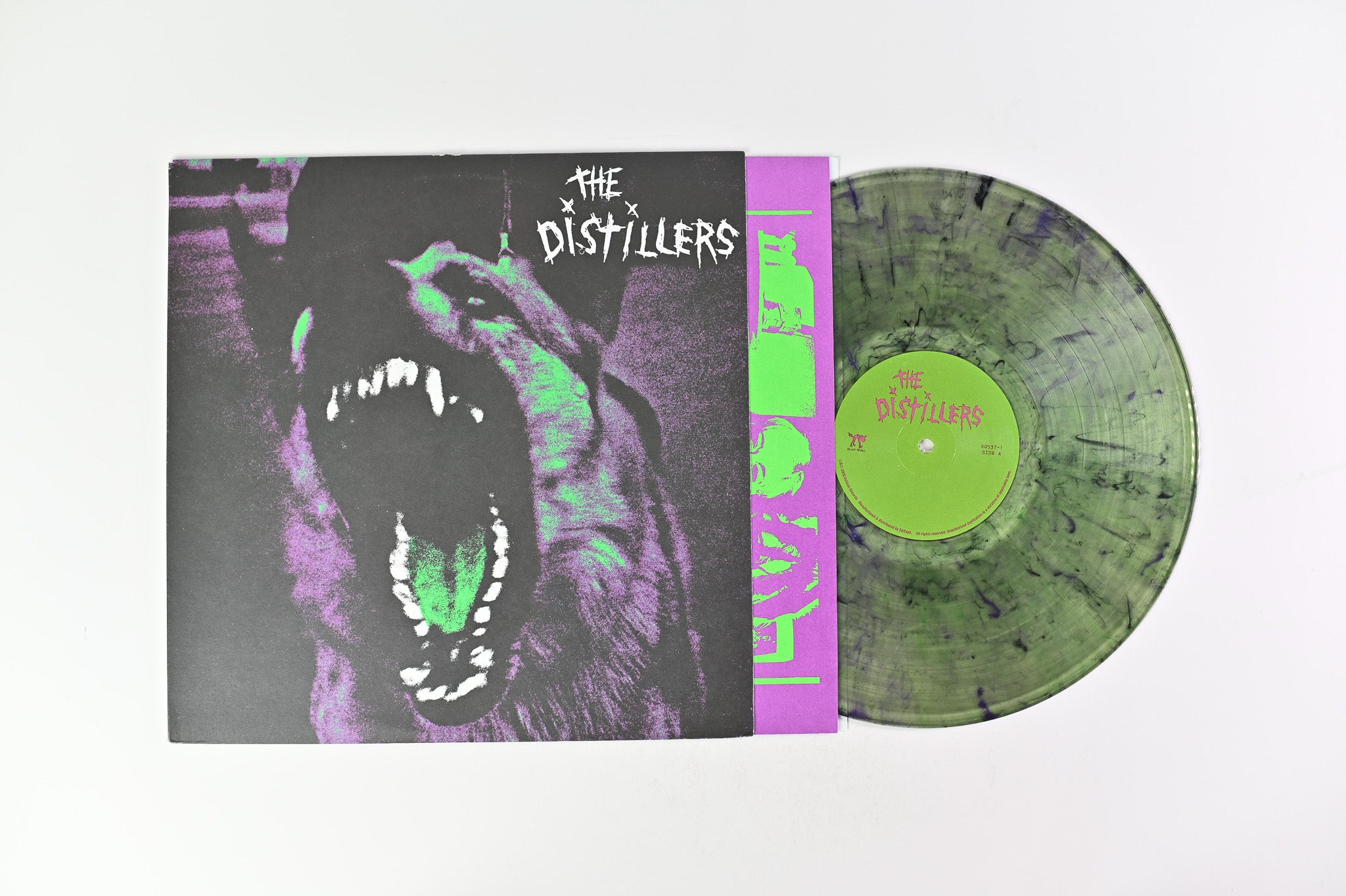 The Distillers - The Distillers on Hellcat Ltd Green Clear Purple Black Vinyl Reissue