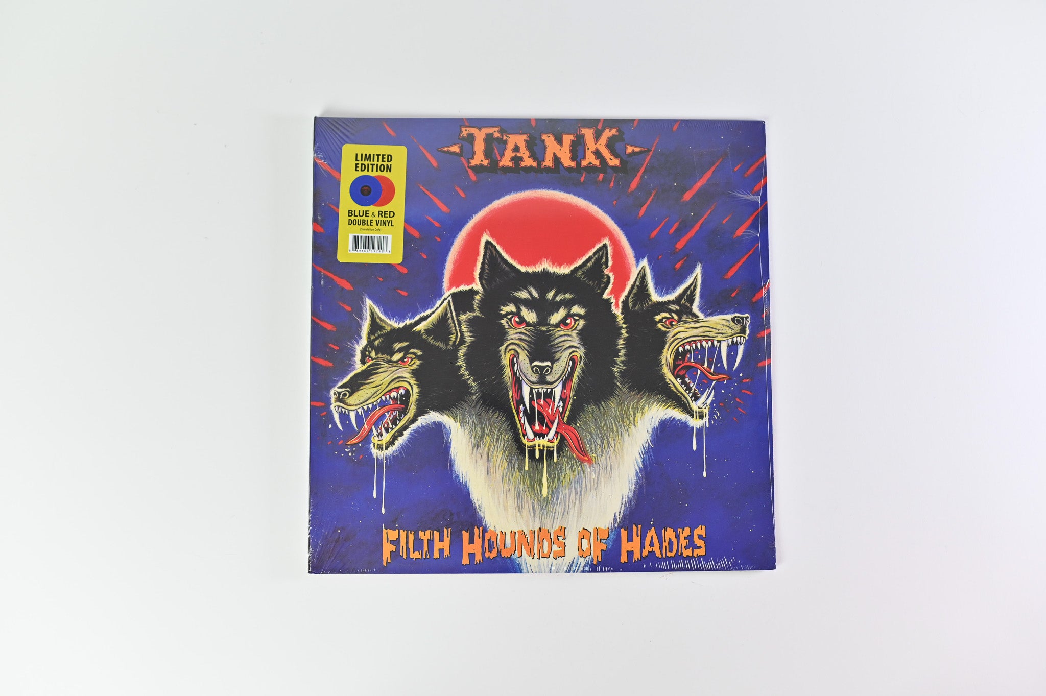 Tank - Filth Hounds Of Hades on Cleopatra - Blue & Red Vinyl Sealed