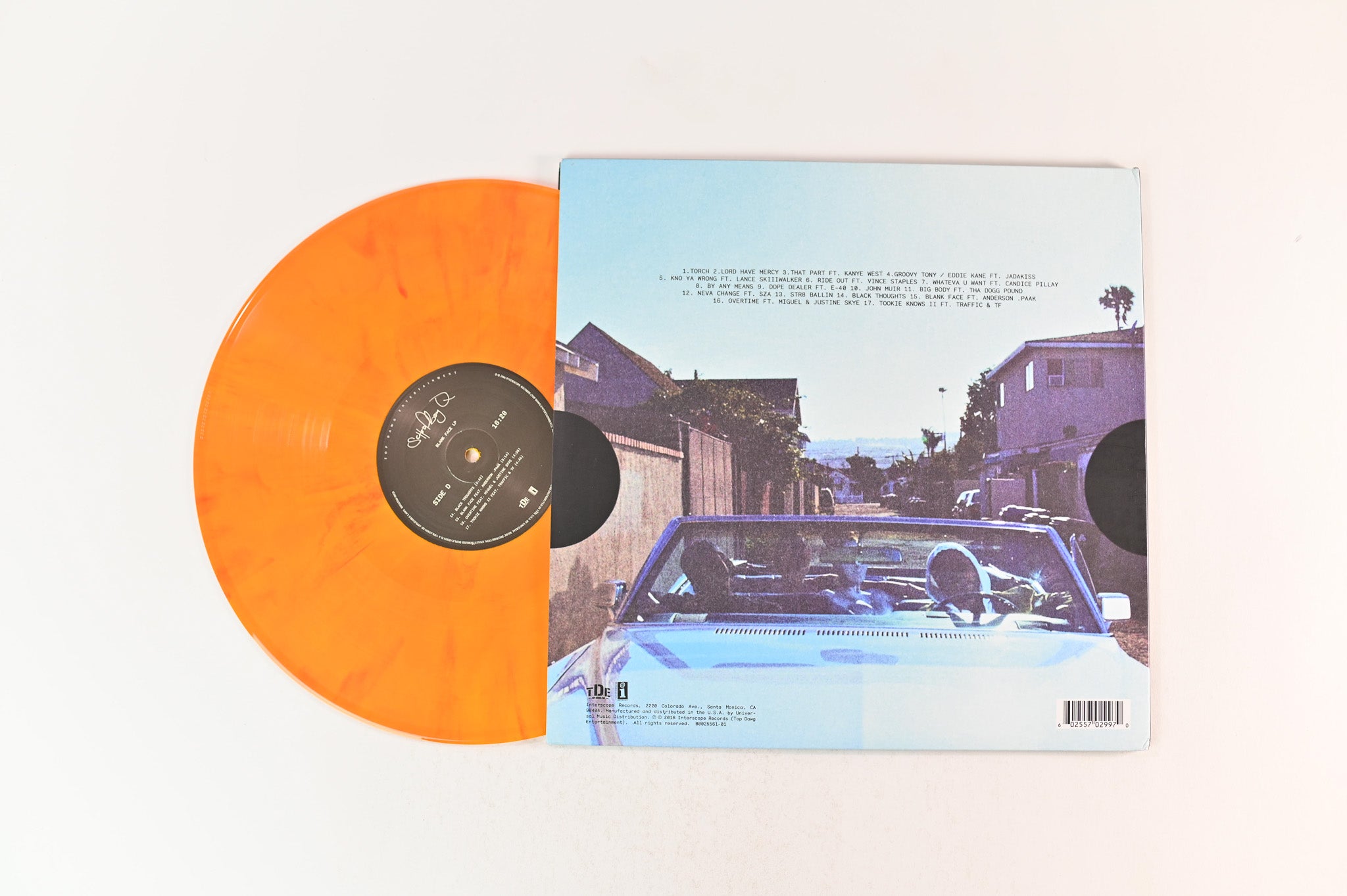 Schoolboy Q - Blank Face on Top Dawg Entertainment - Orange Vinyl