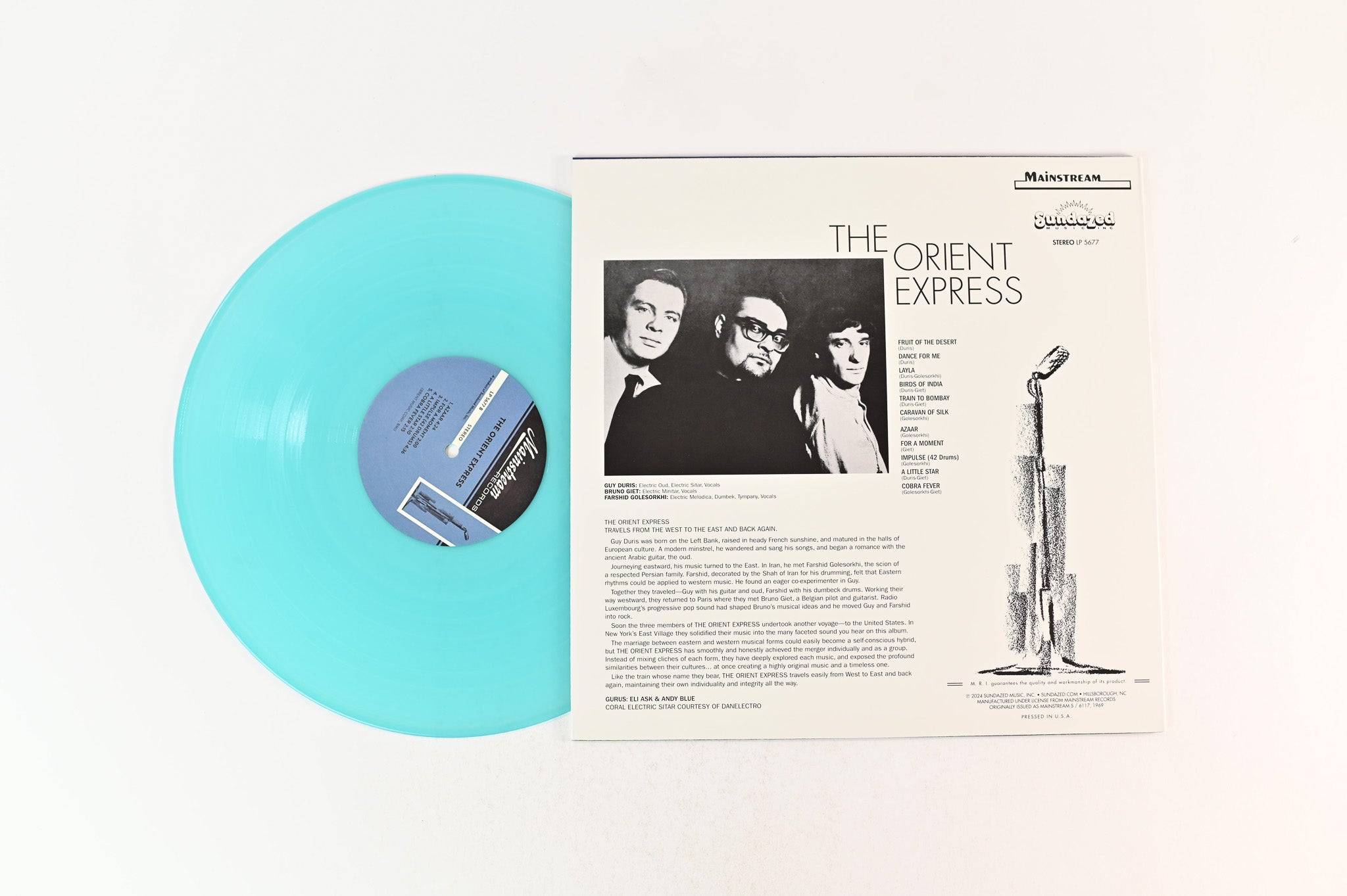 The Orient Express - The Orient Express on Sundazed Music - Seaglass Blue Vinyl