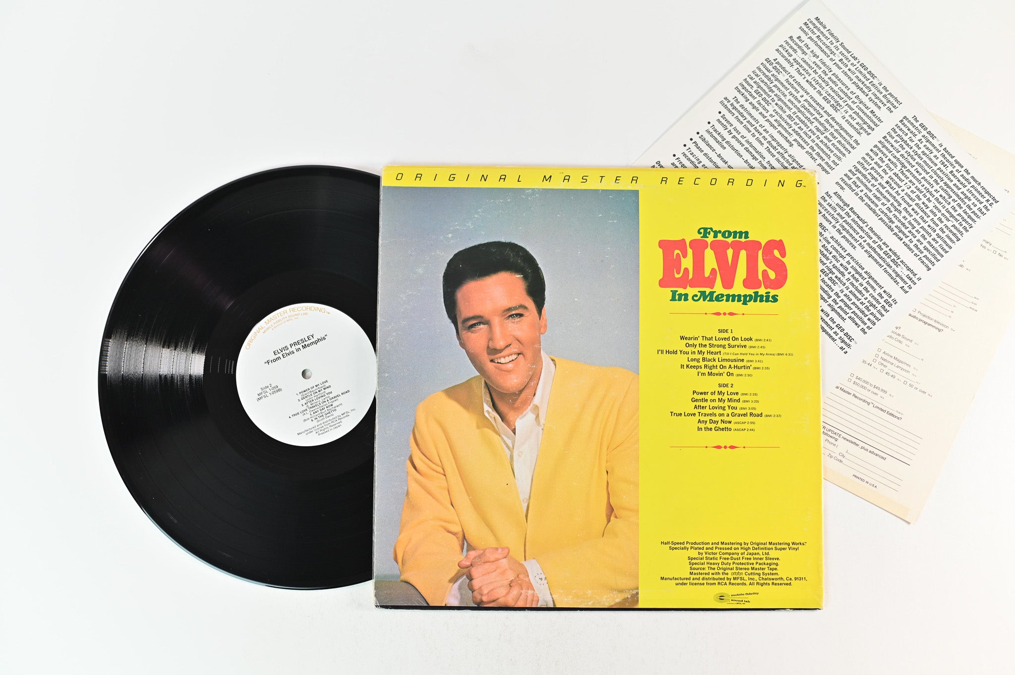 Elvis Presley - From Elvis In Memphis on Mobile Fidelity Sound Lab Reissue