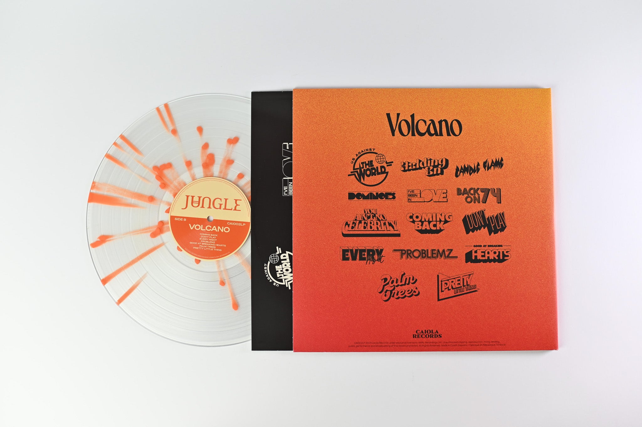 Jungle - Volcano on Caiola Records - Splatter Vinyl